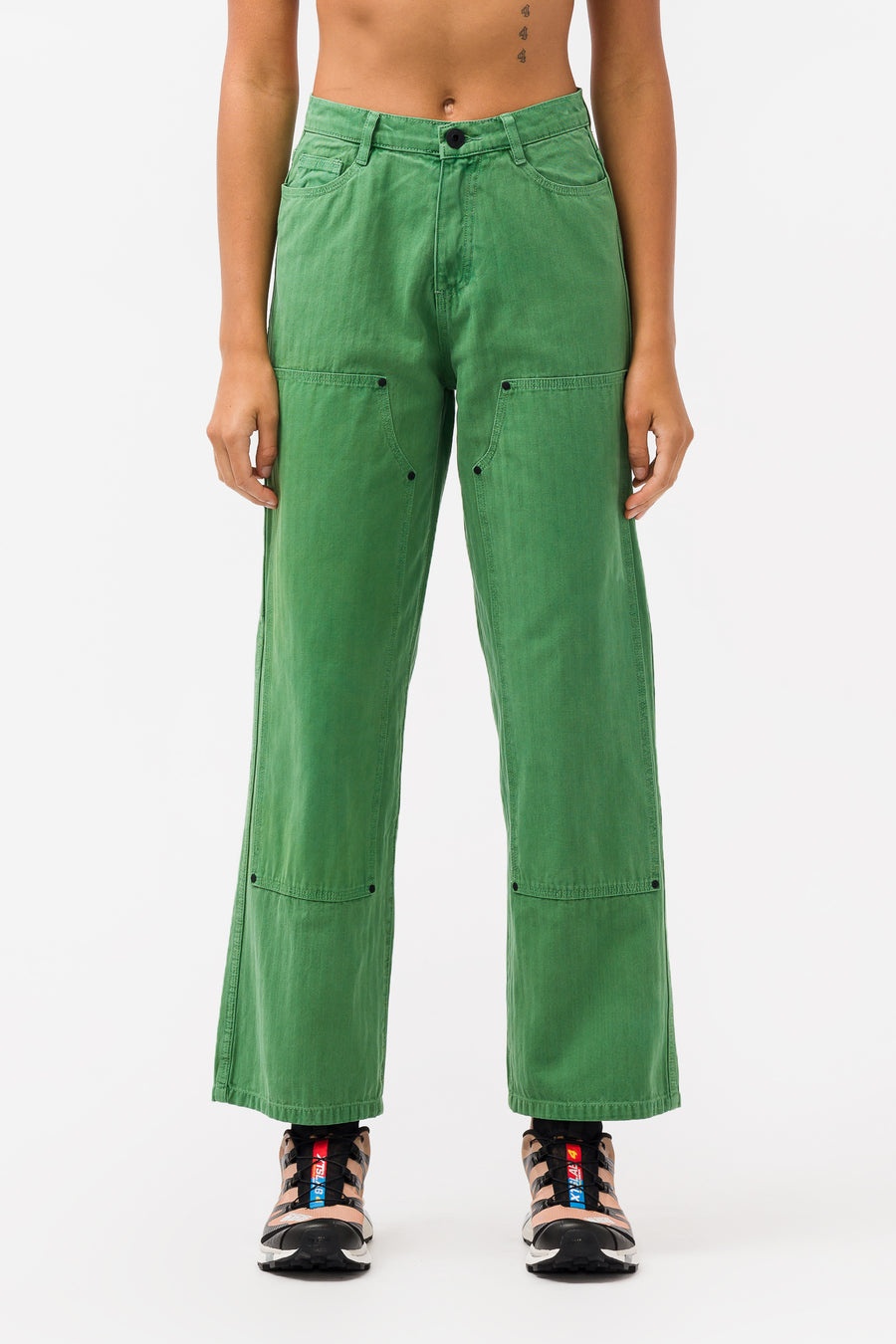 Double Knee Utility Pants in Seafoam - 1