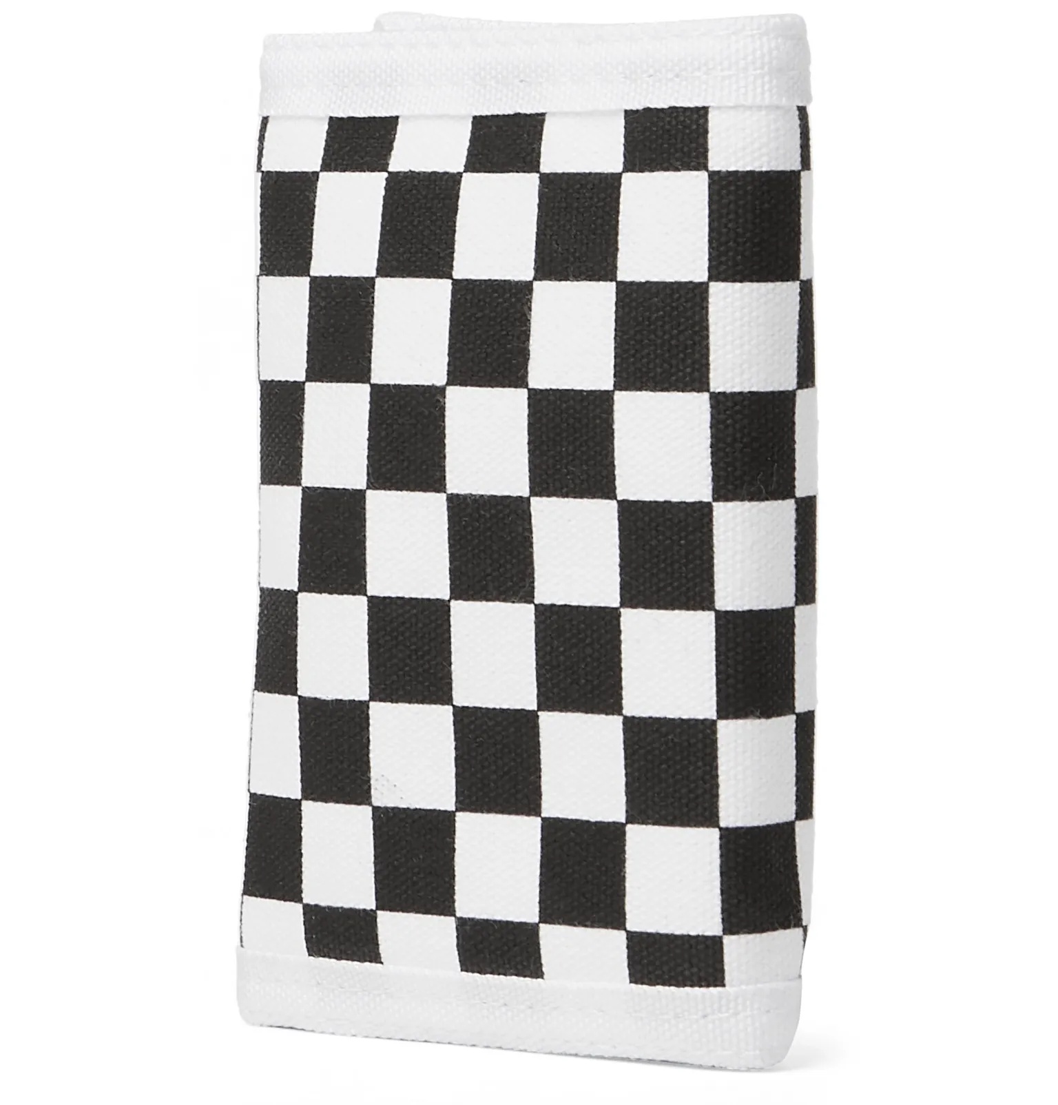 Checkerboard Cotton-Canvas Trifold Wallet - 3