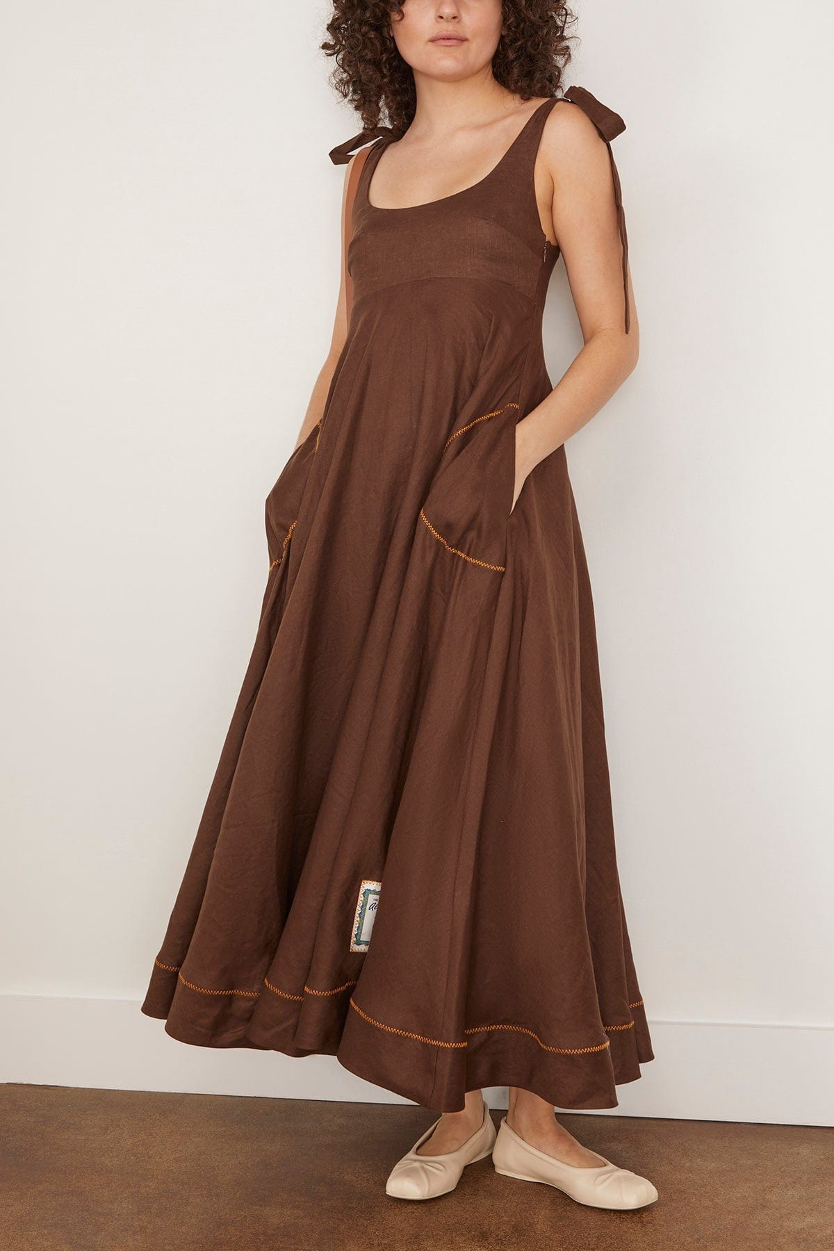 Vito Ballet Sundress in Chocolate - 2
