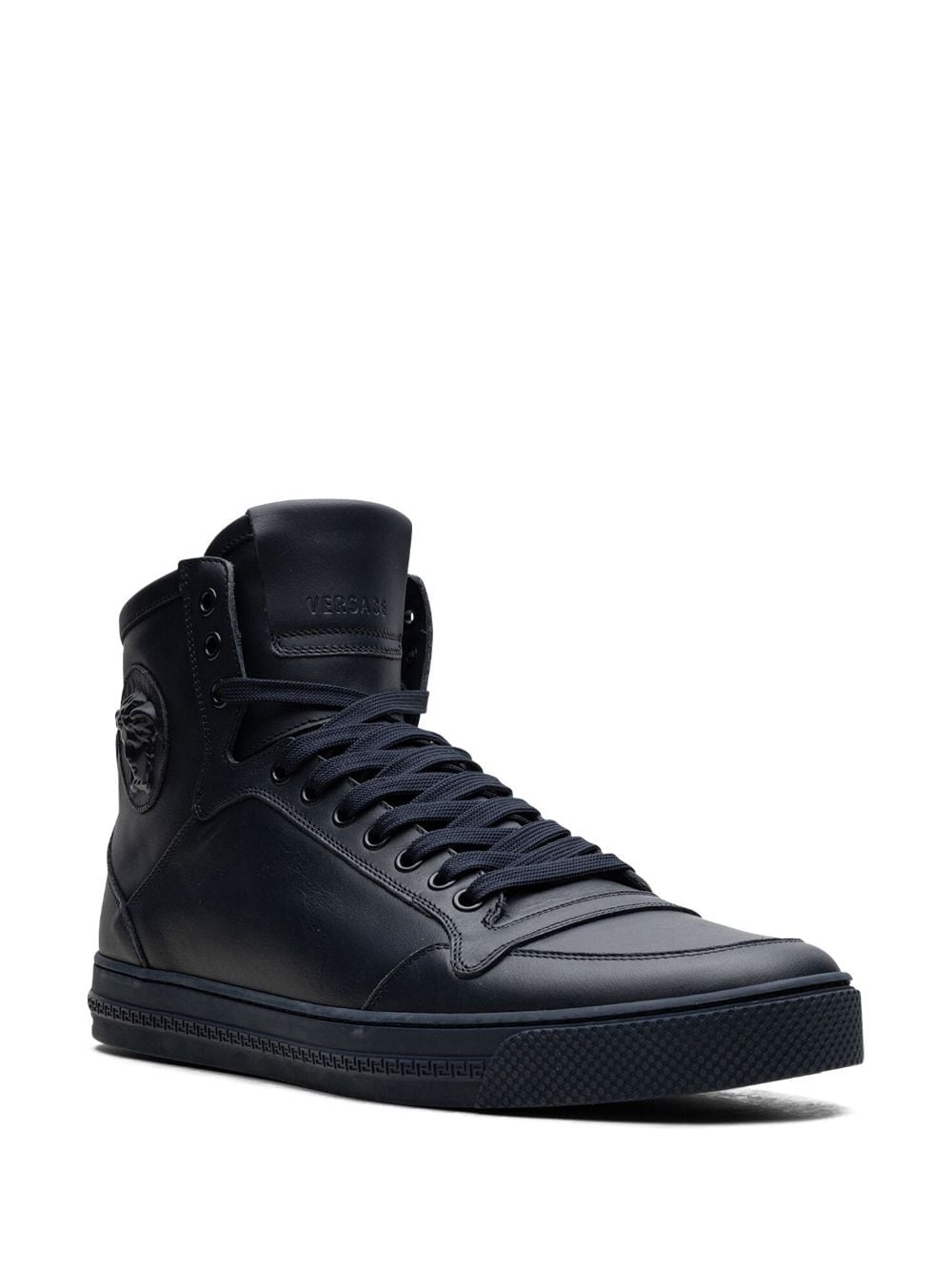 high-top leather "Navy" sneakers - 2