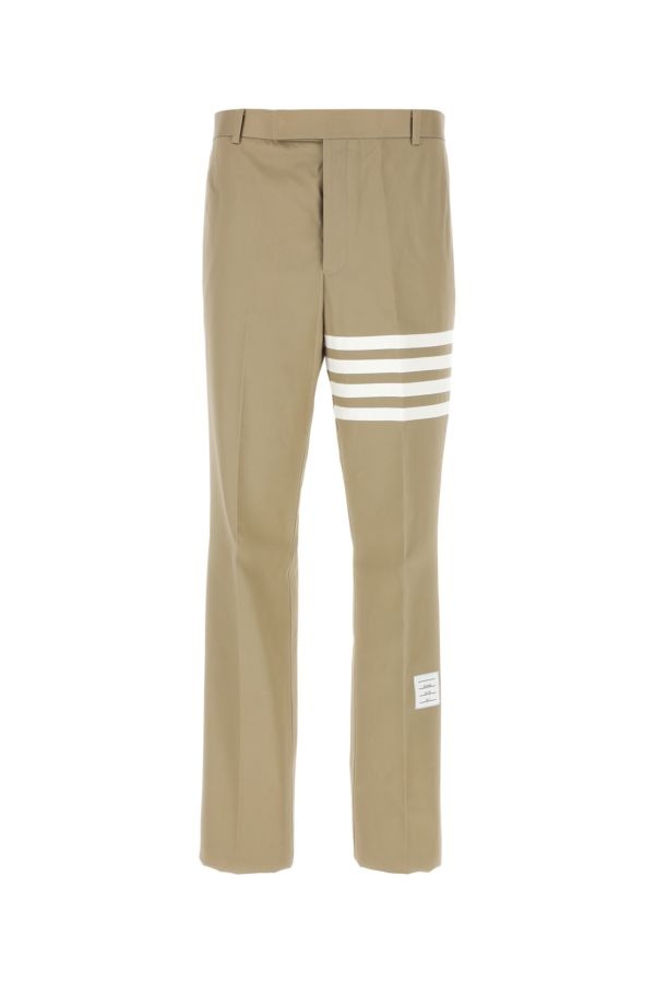 Thom Browne Man Cappuccino Cotton Pant - 1