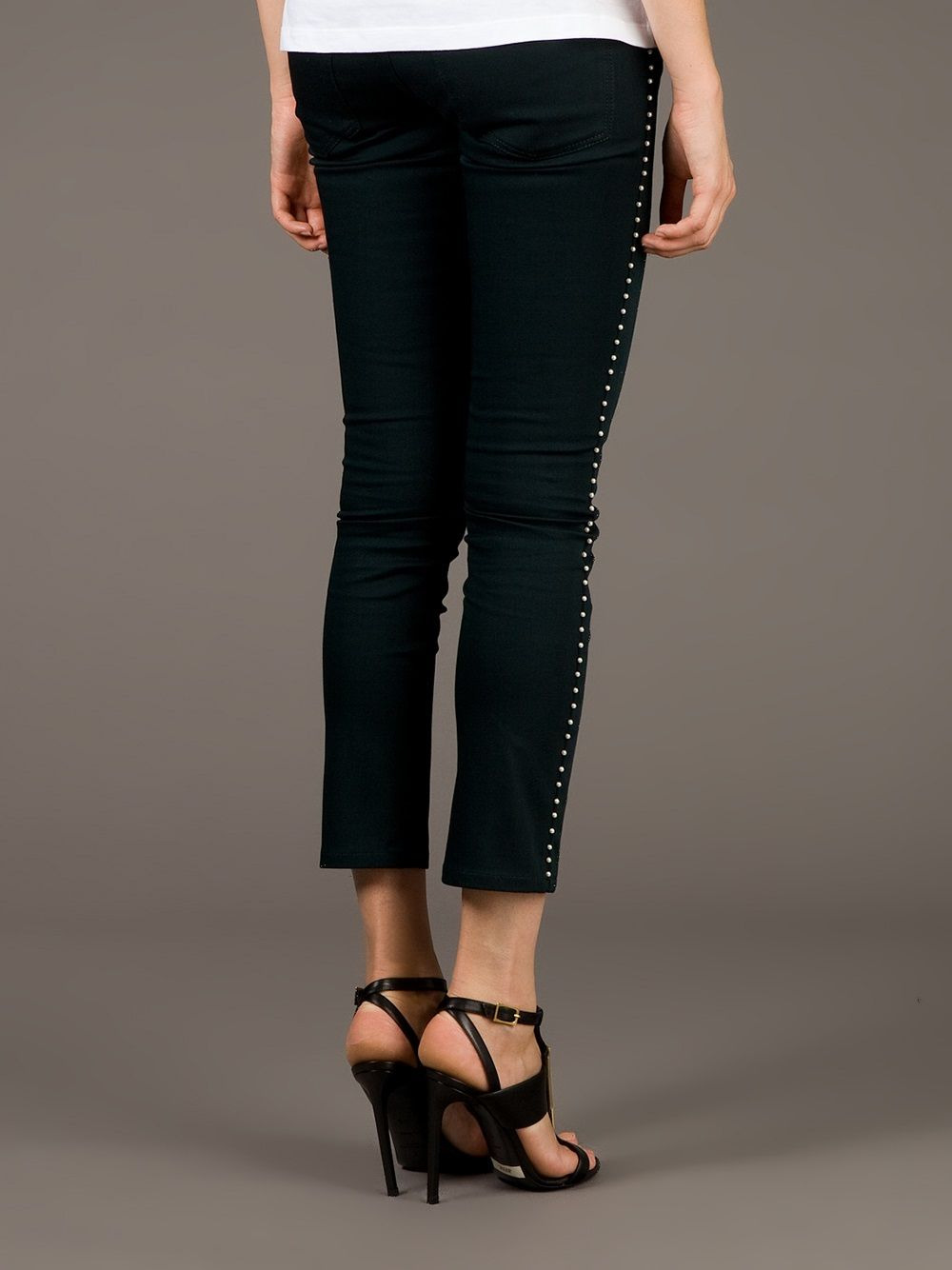 cropped beaded trouser - 5