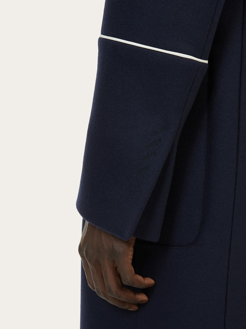 SINGLE BREASTED LONGLINE JACKET WITH HOOD 5