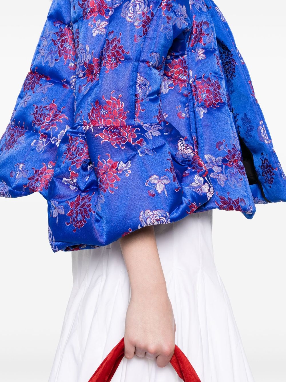 floral-jacquard jacket - 5