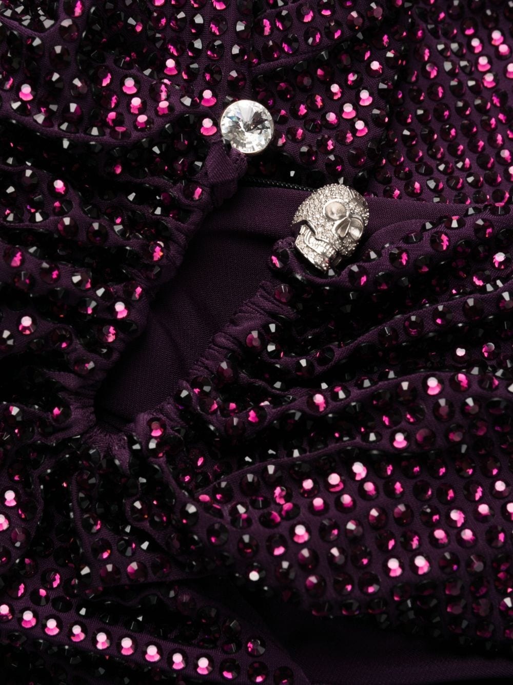 crystal-embellished minidress - 7