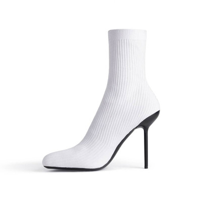 BALENCIAGA Women's Anatomic 110mm Bootie  in Off White outlook