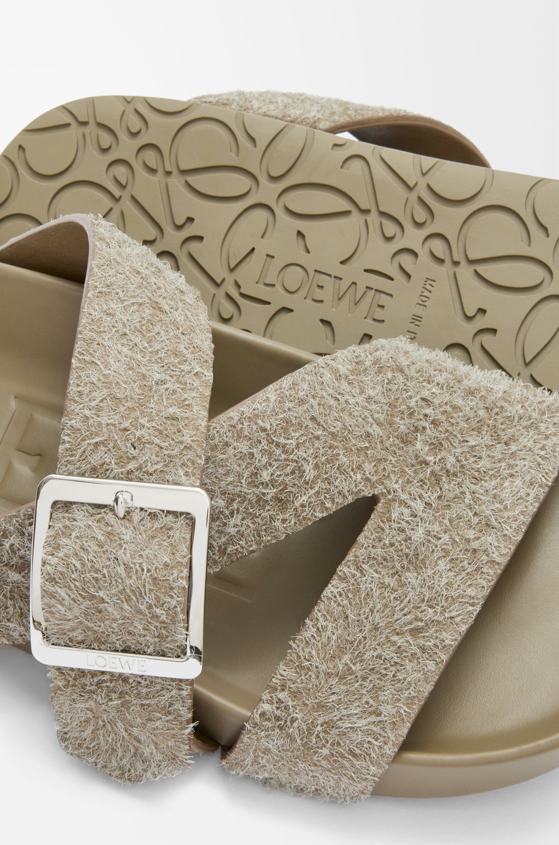 Ease Buckle slide in brushed suede - 5