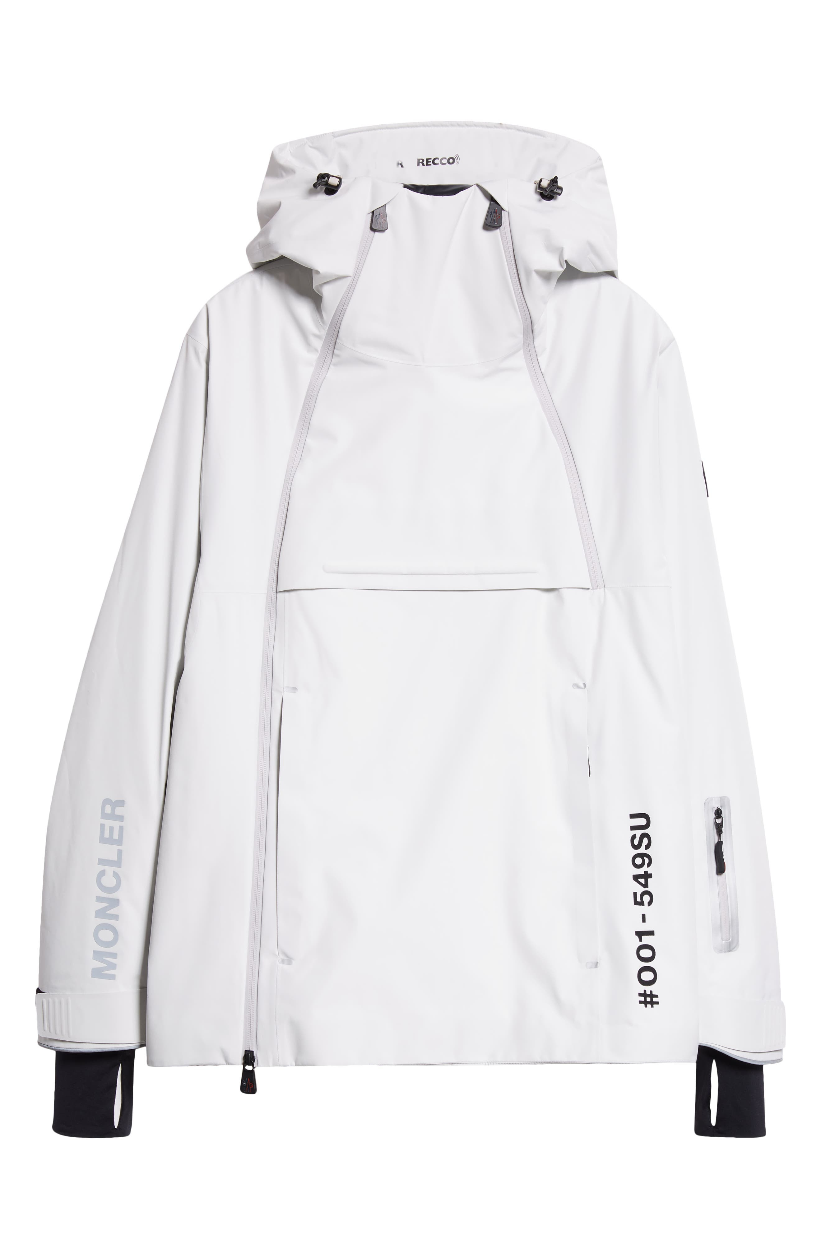 Moncler Grenoble Staz Hooded Jacket in Ice at Nordstrom - 6