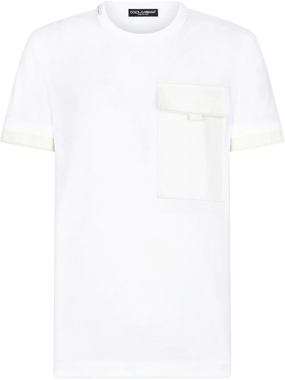 flap-pocket short-sleeve T-shirt - 1