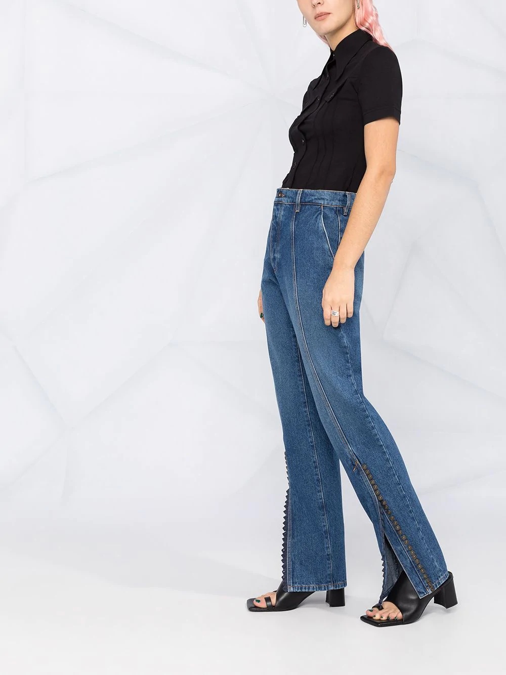 high-rise straight jeans - 6