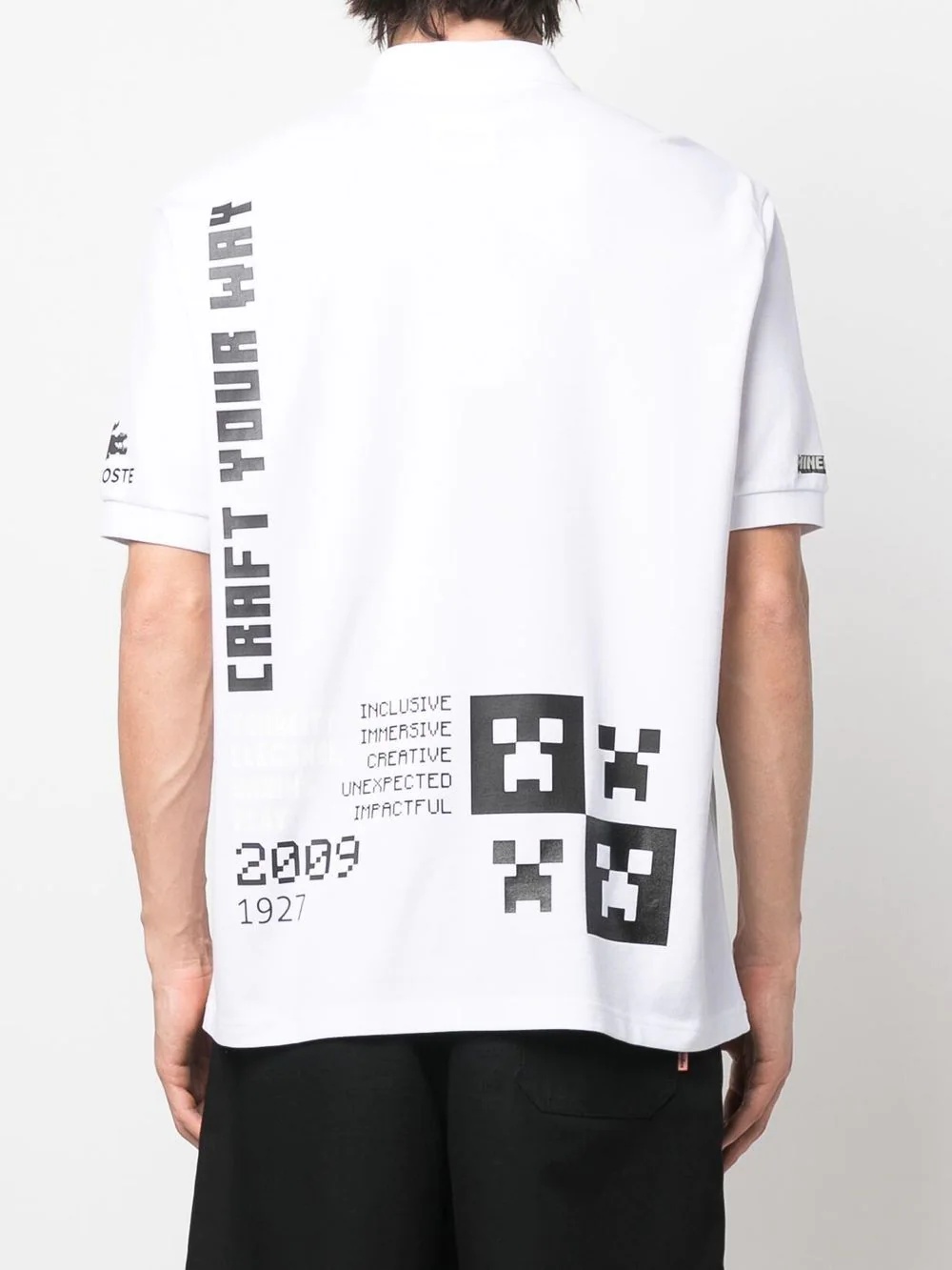 Minecraft logo-print polo shirt - 4