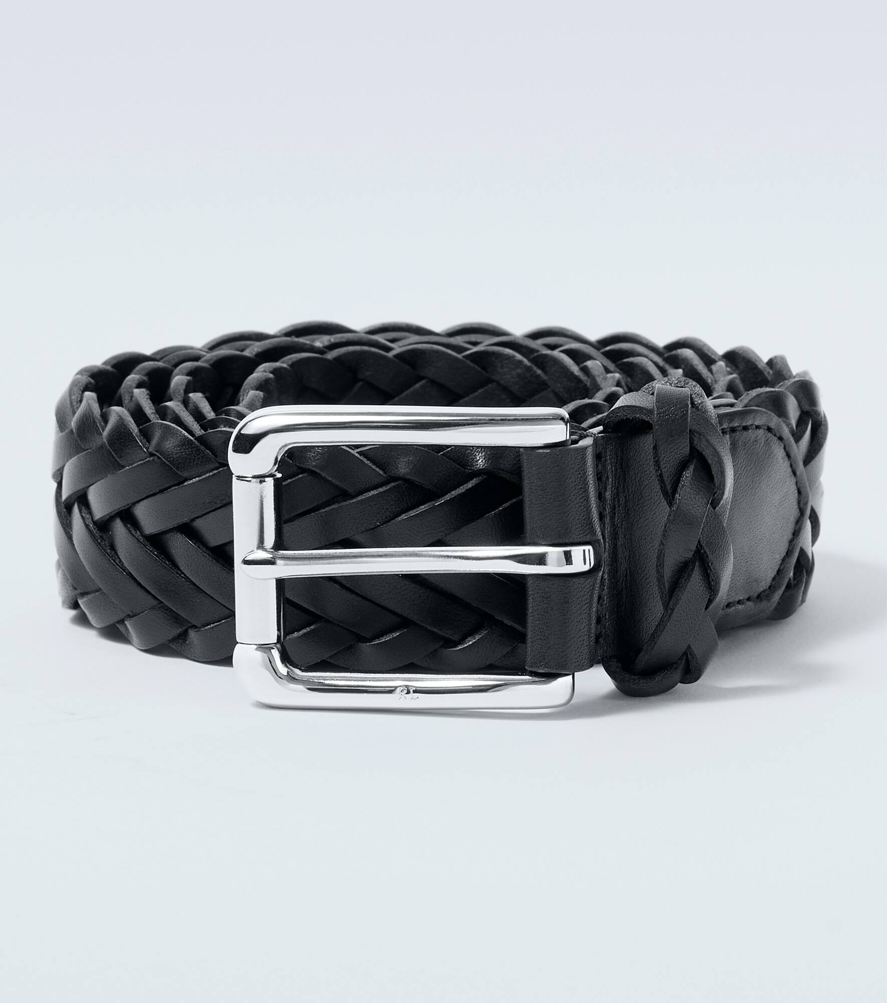 Woven leather belt - 1