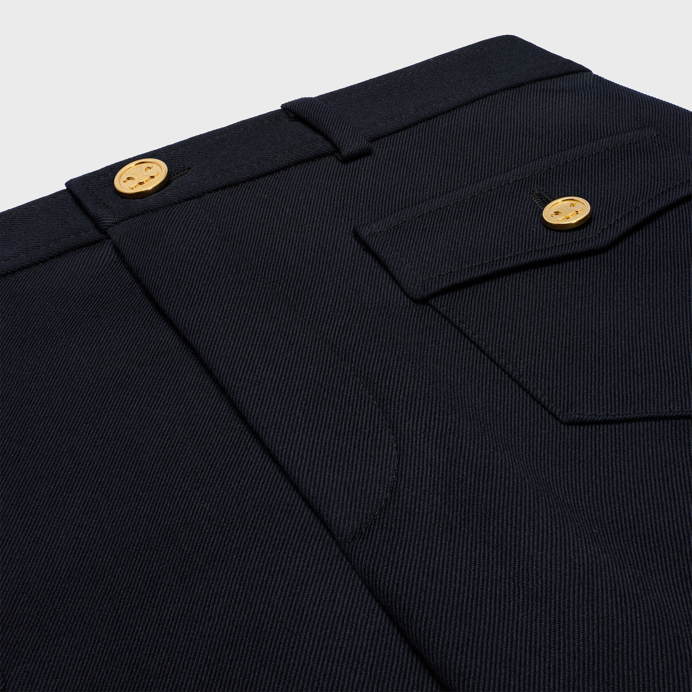 pants IN DIAGONAL WOOL - 3