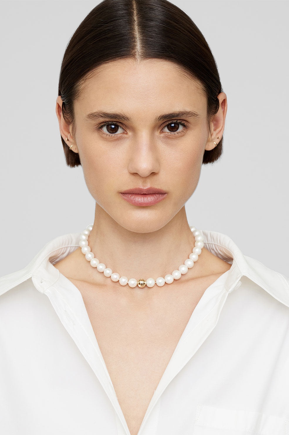Classic Pearl Choker - 14k Gold - 2