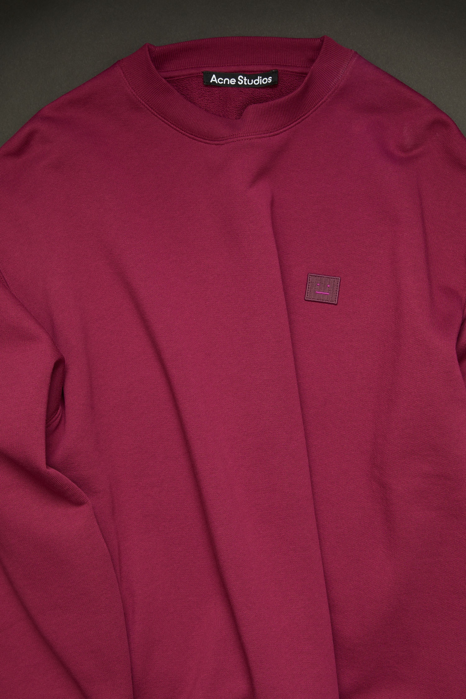 Oversized sweatshirt dark pink - 4