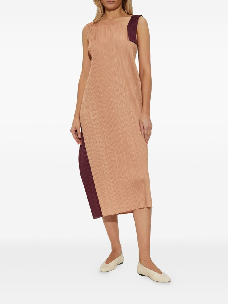 Pleats Please Issey Miyake pleated asymmetric dress outlook