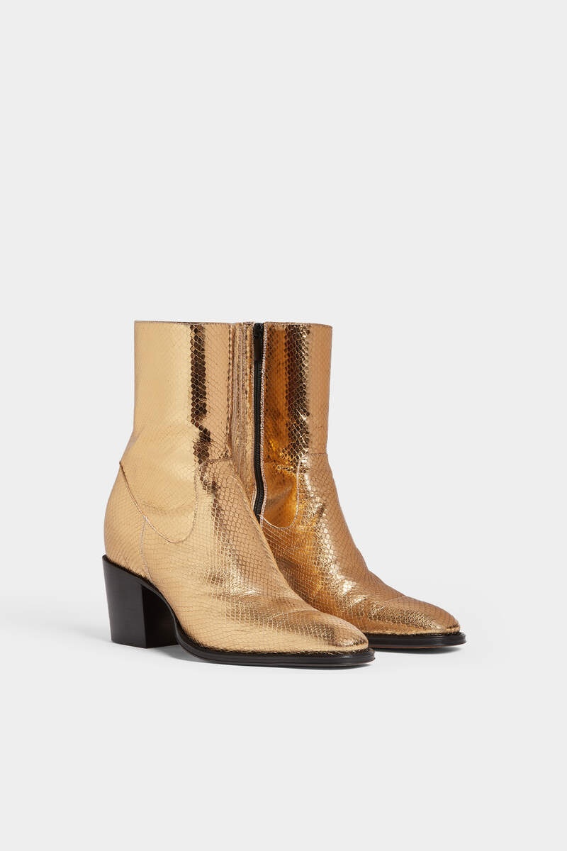 CITY NIGHTS GOLD HEELED BOOTS - 3