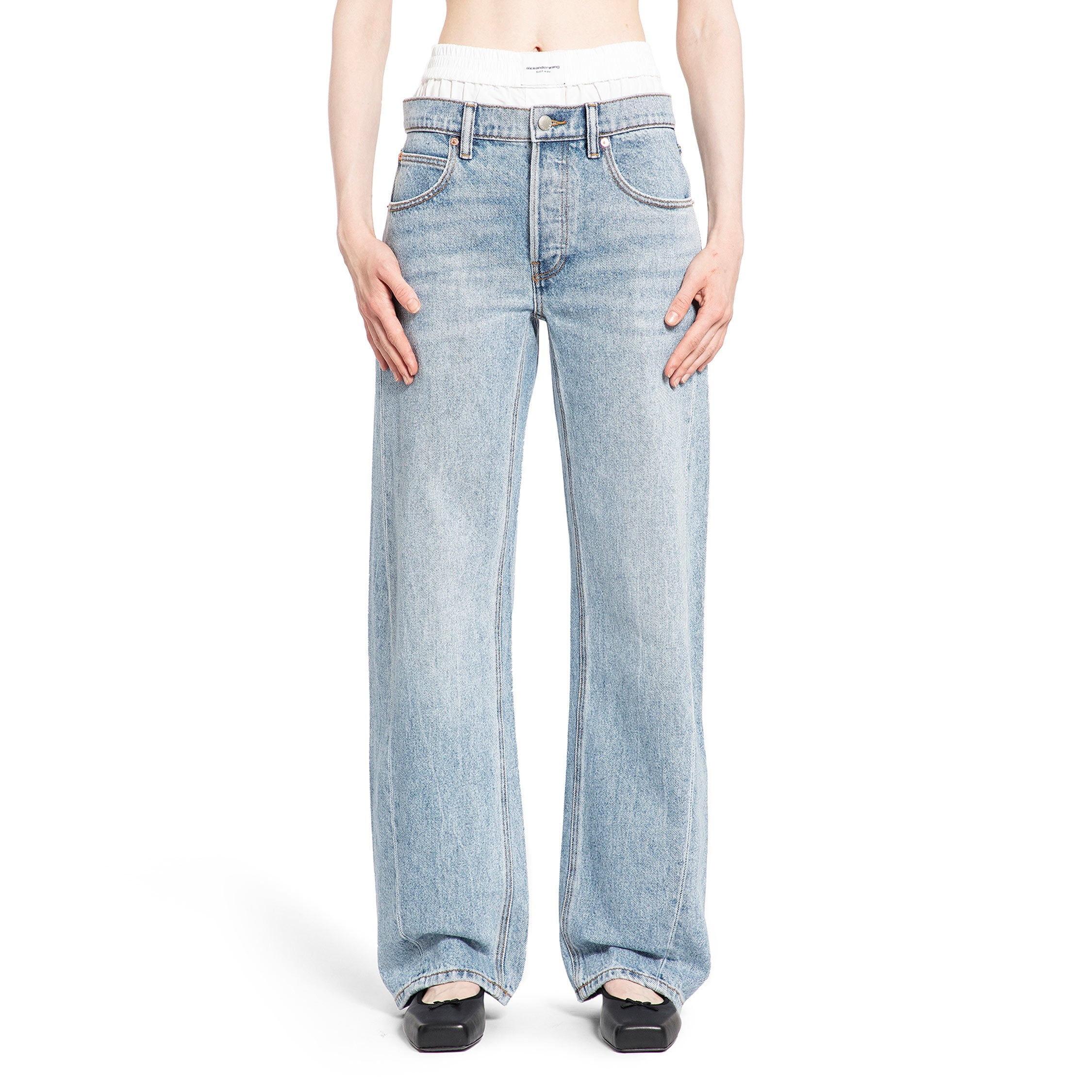 ALEXANDER WANG WOMAN BLUE JEANS - 6