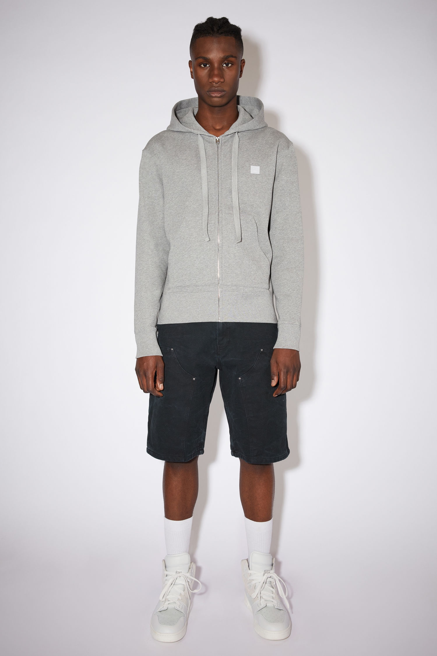 Hooded sweatshirt - Light Grey Melange - 2