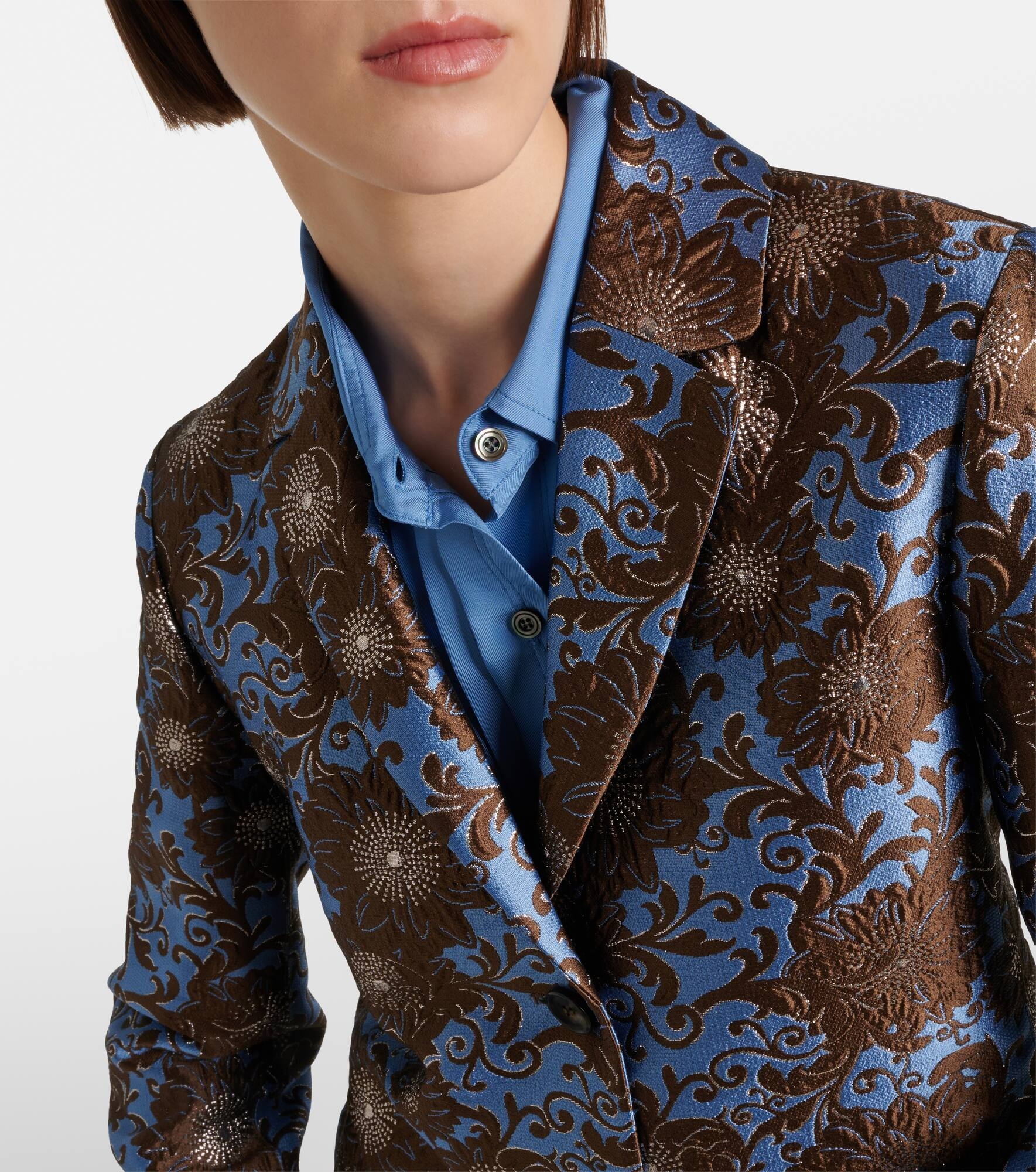 Kate floral jacquard blazer - 5