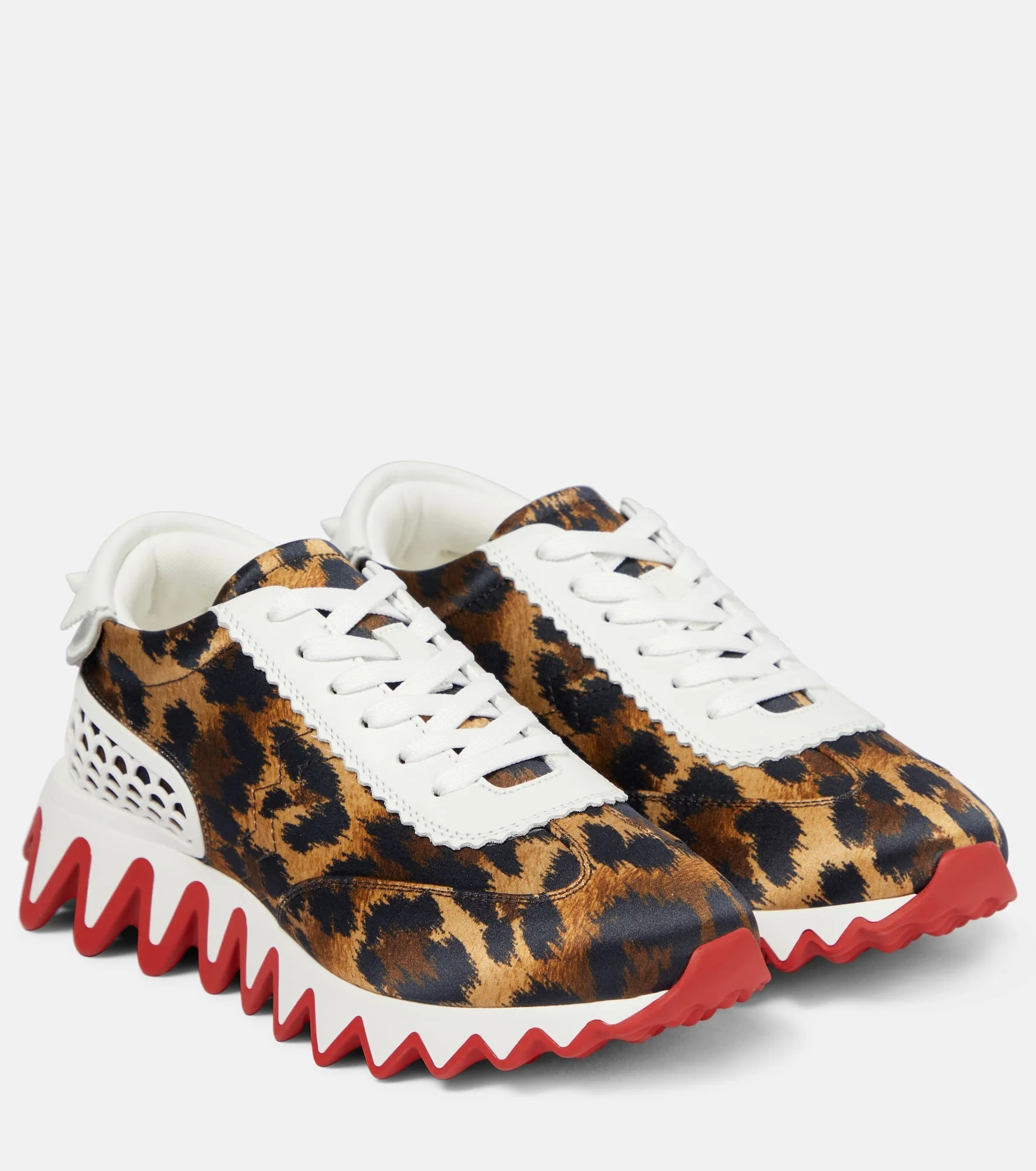 Loubishark leopard-print sneakers - 1