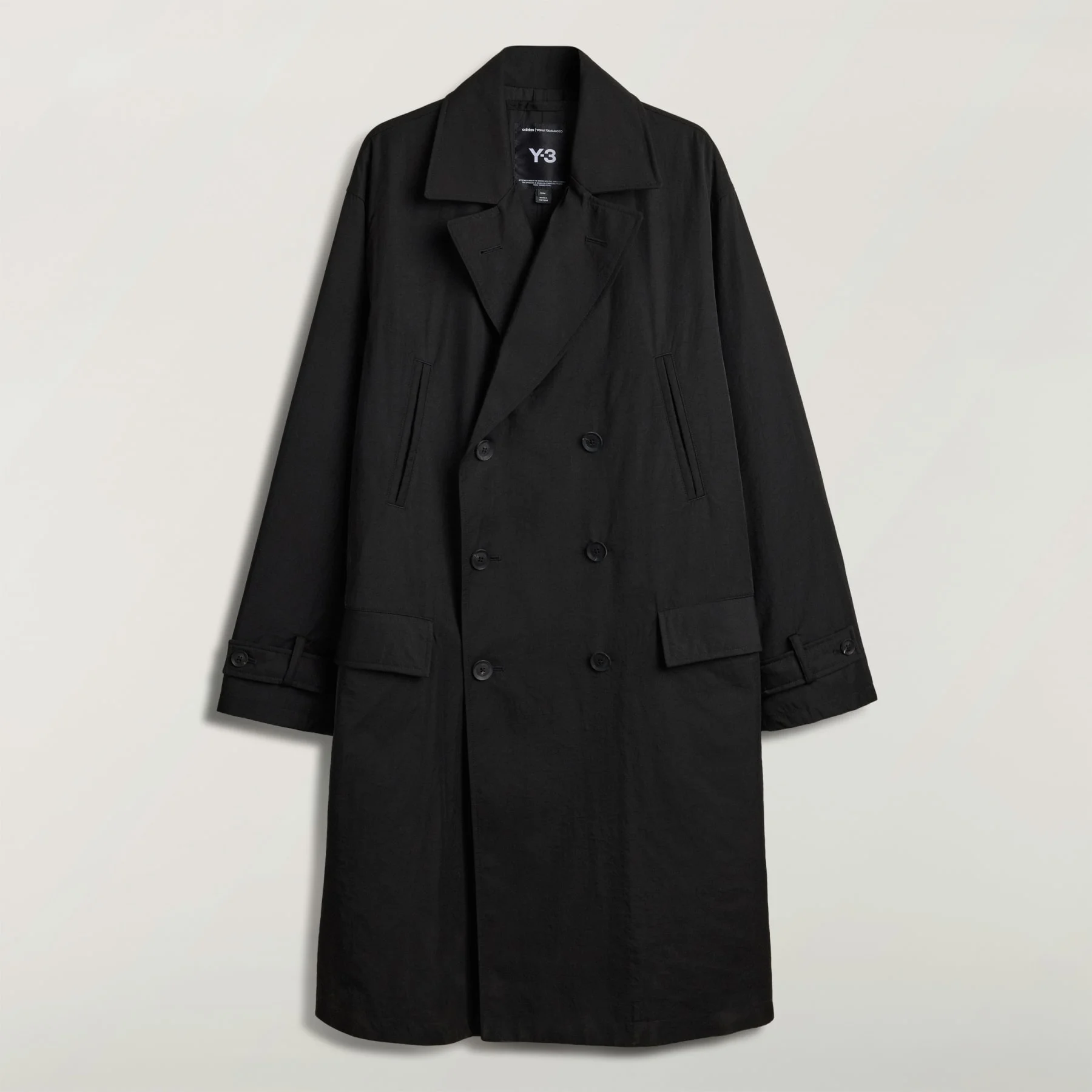 Y-3 SPUN NYLON CABBAN COAT - 1