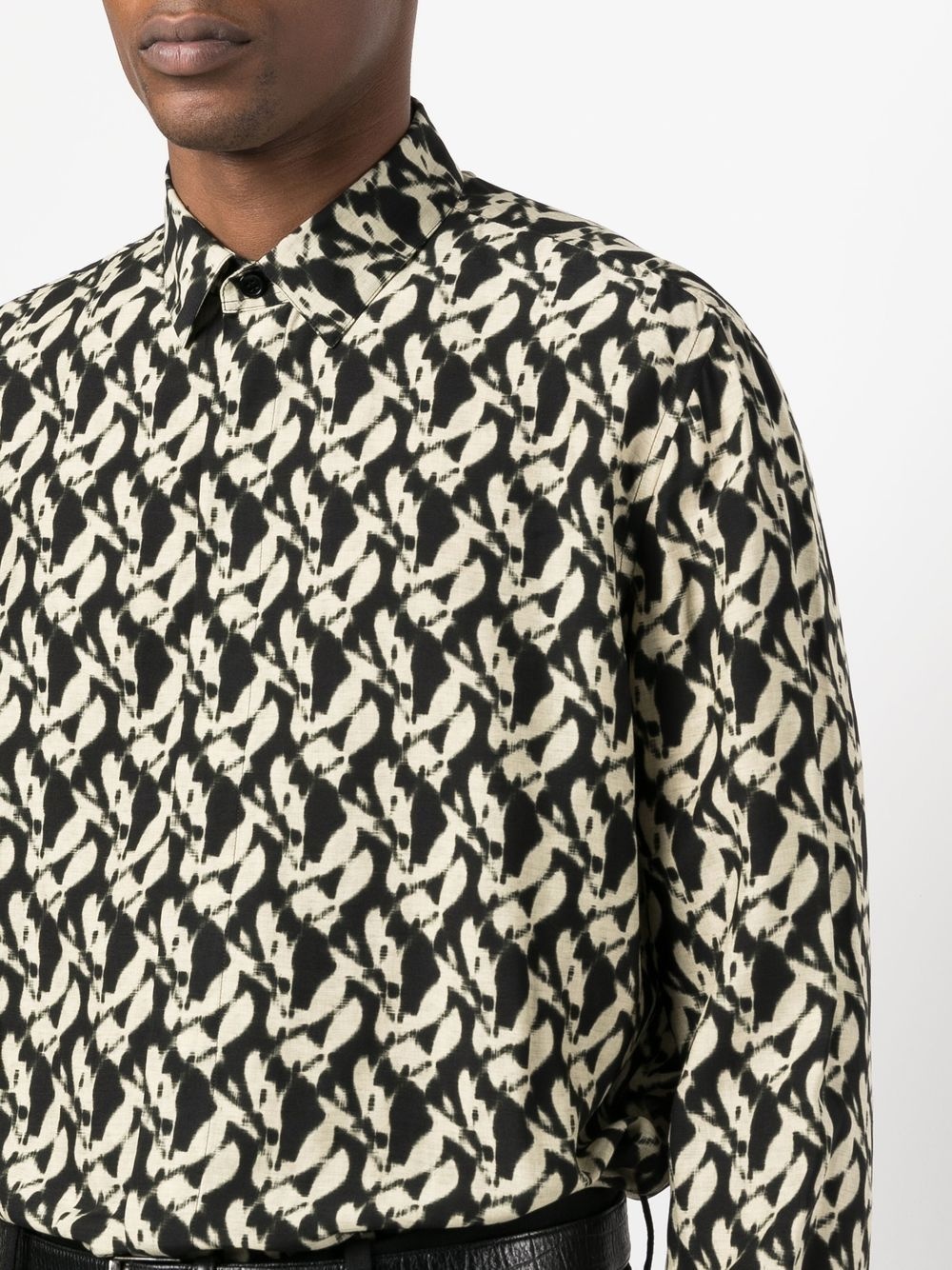 abstract-print cotton shirt - 5