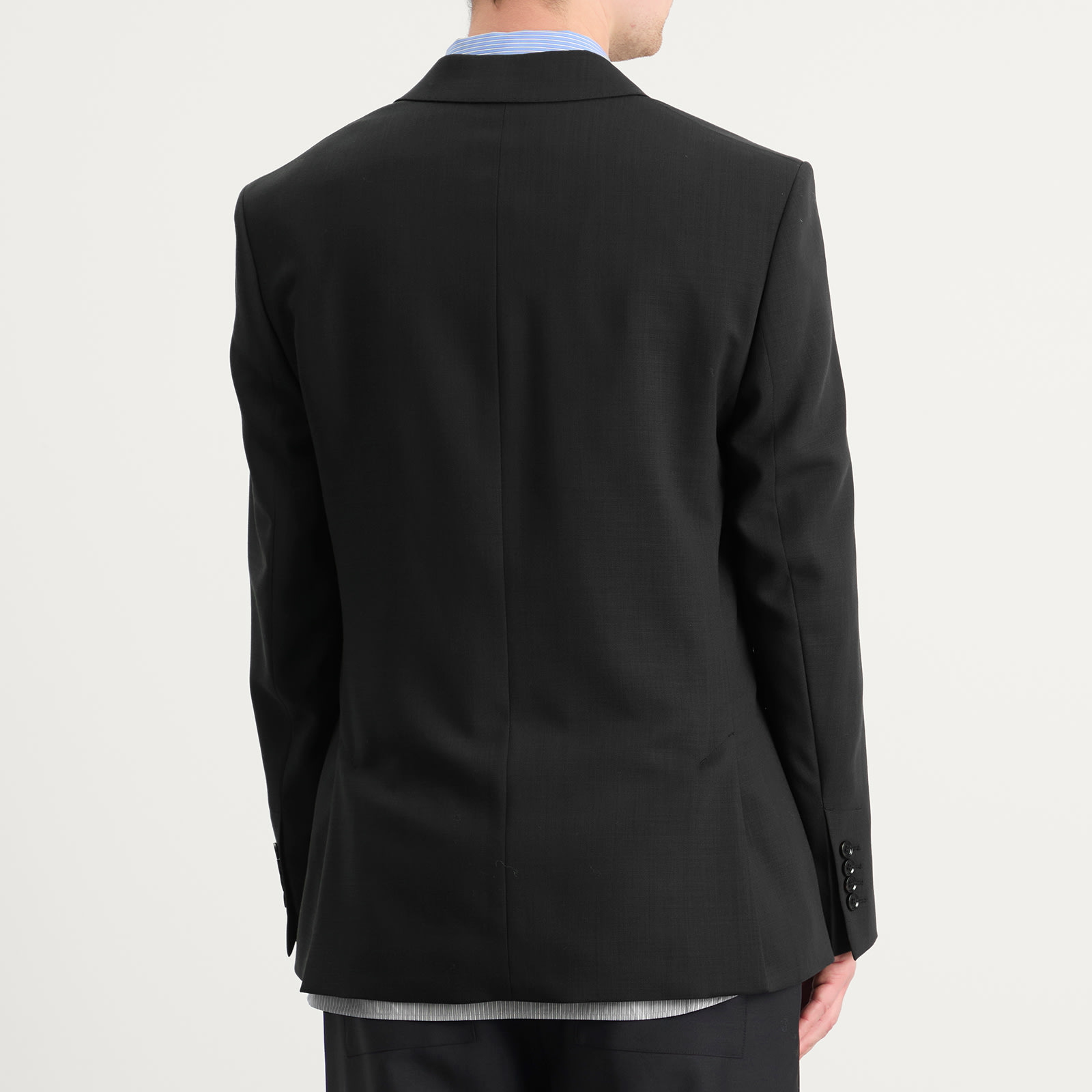 AMI Paris Light Wool Twill 6 Button Jacket - 3