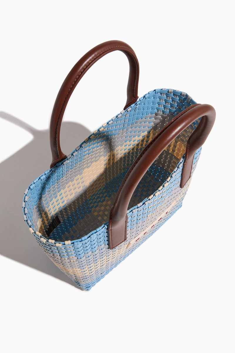Check Tote Small in Lily White/Frost/Shadow 3
