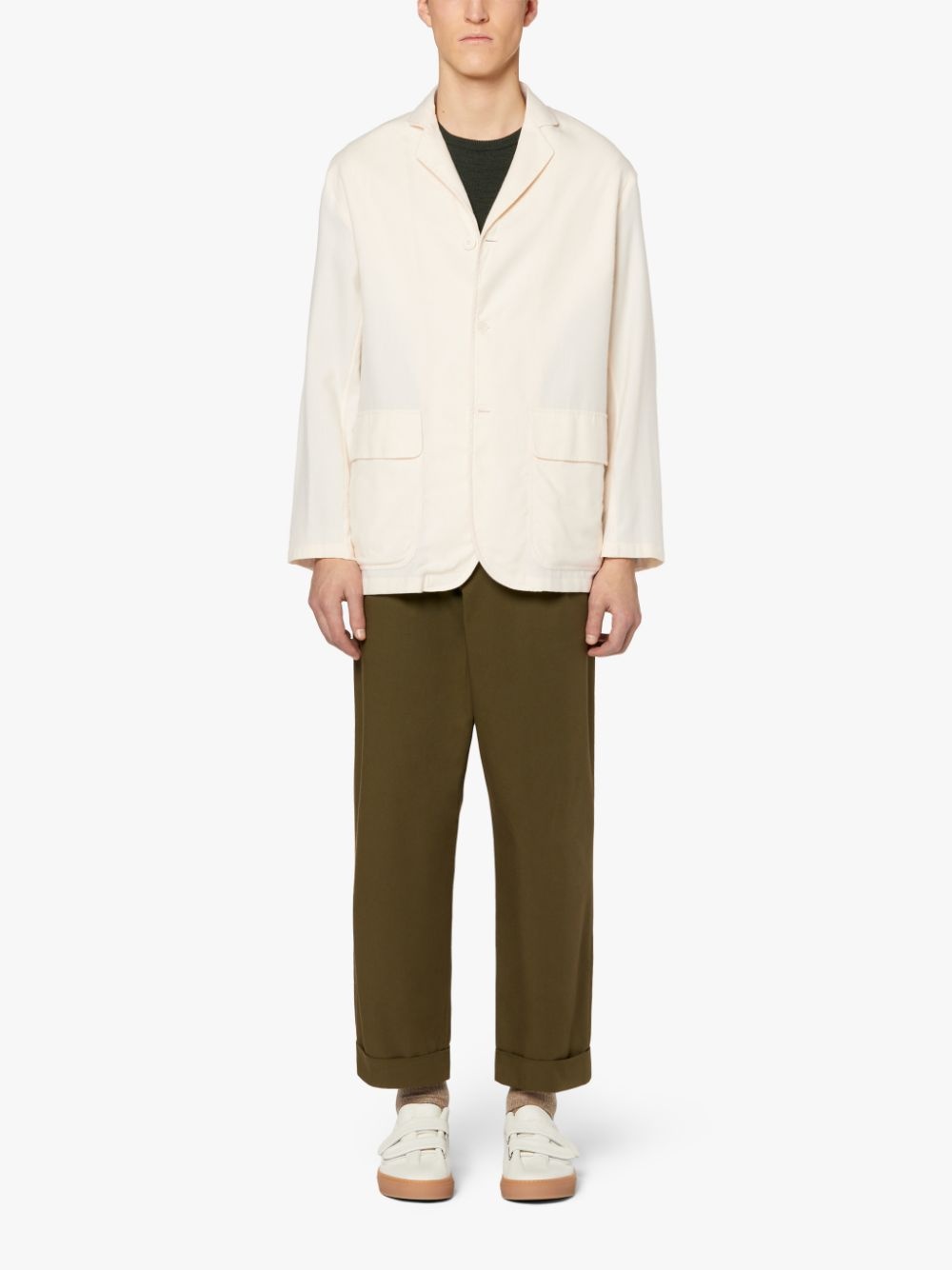 PEMBROKE ECRU COTTON & WOOL JACKET | GSC-104 - 2