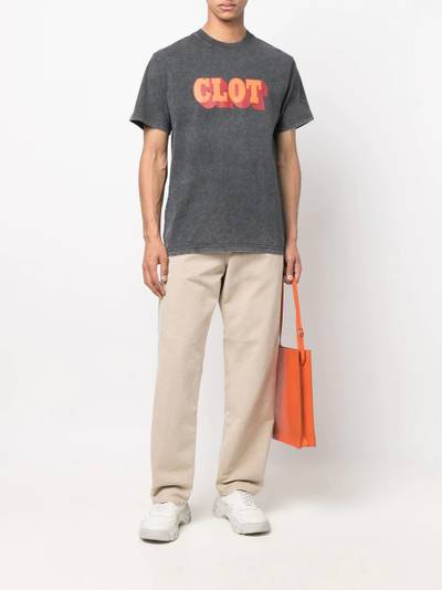 CLOT logo-print cotton T-shirt outlook