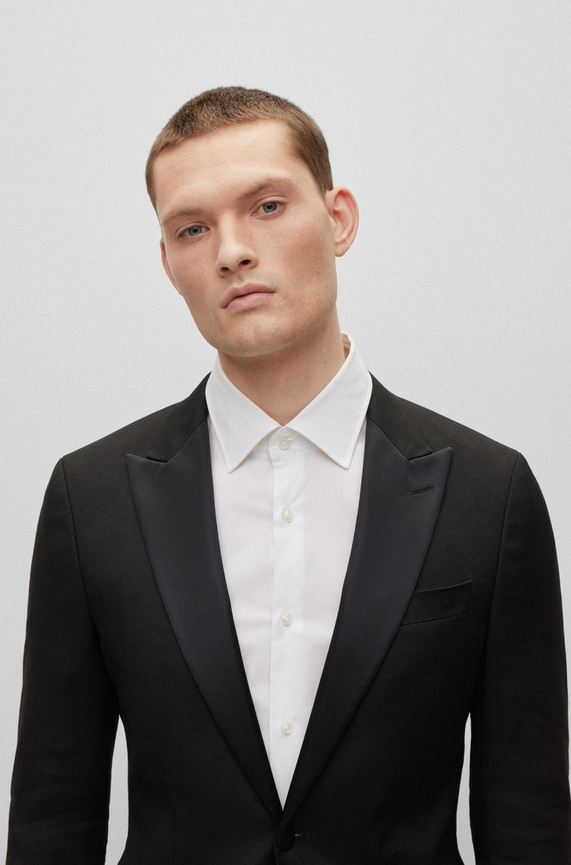 SLIM-FIT SUIT IN A LINEN BLEND 5