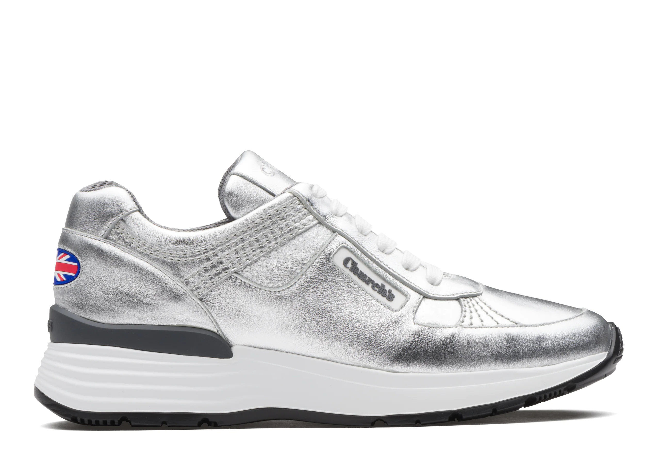 Ch873
Plume Calf Leather Retro Sneaker Silver - 1