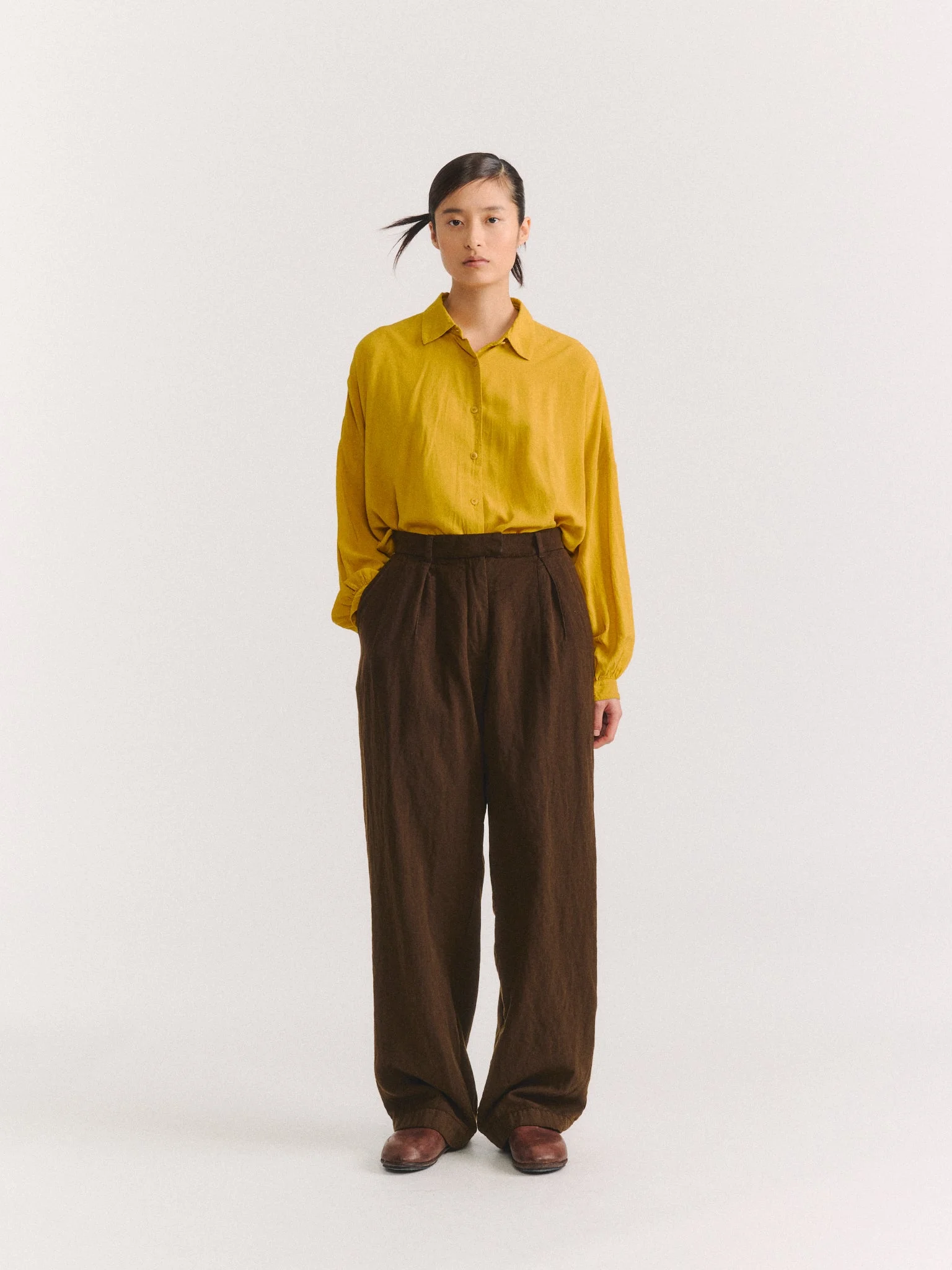 COCO PANT - WOOLIN - BROWN - 1