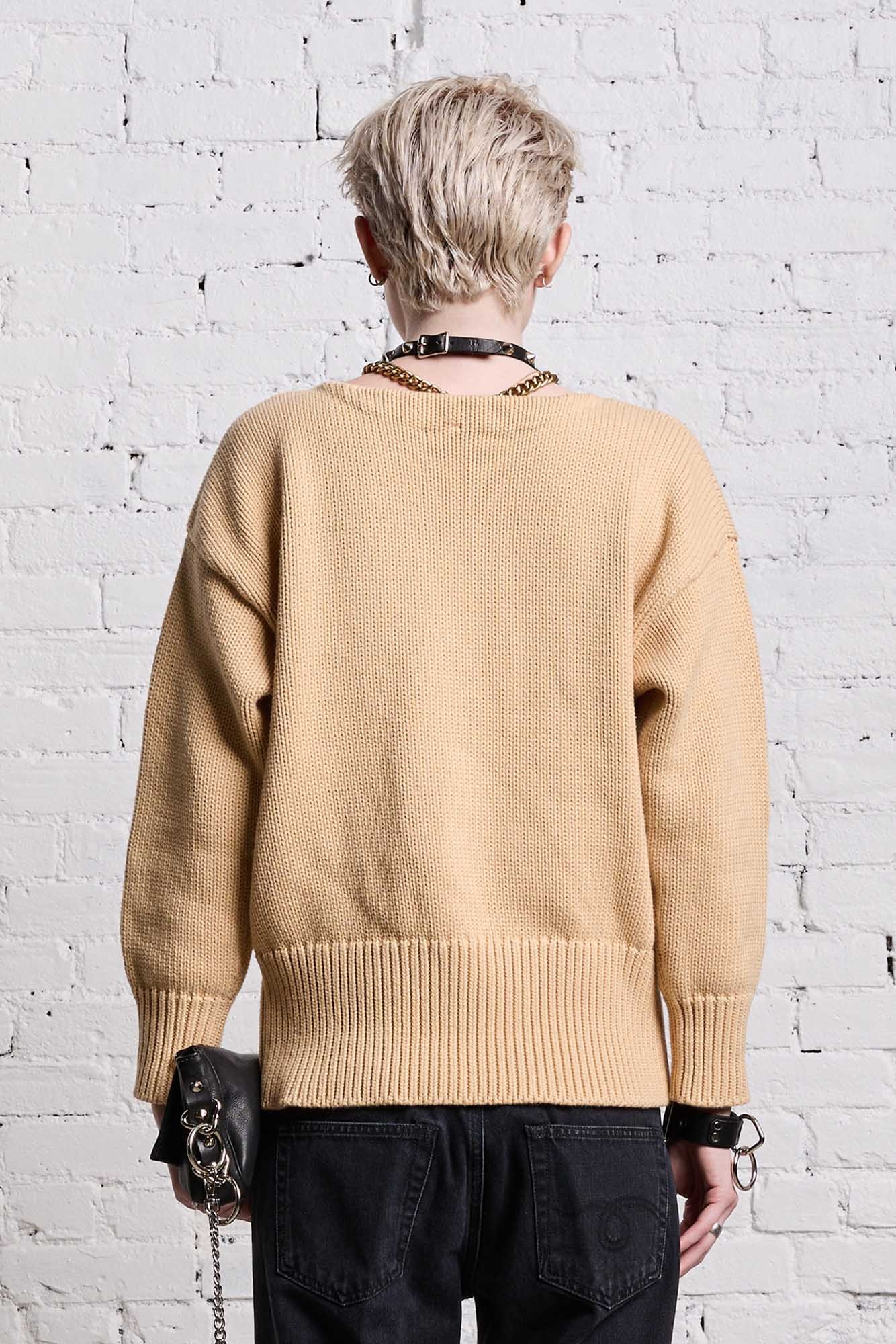 SHRUNKEN PUNK SWEATER - VINTAGE BEIGE - 7