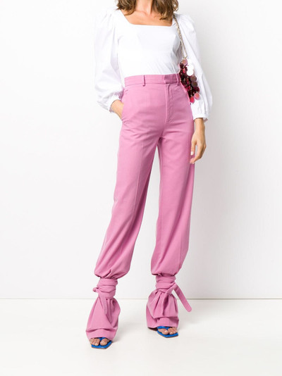 THE ATTICO high-waisted tie-ankle trousers outlook