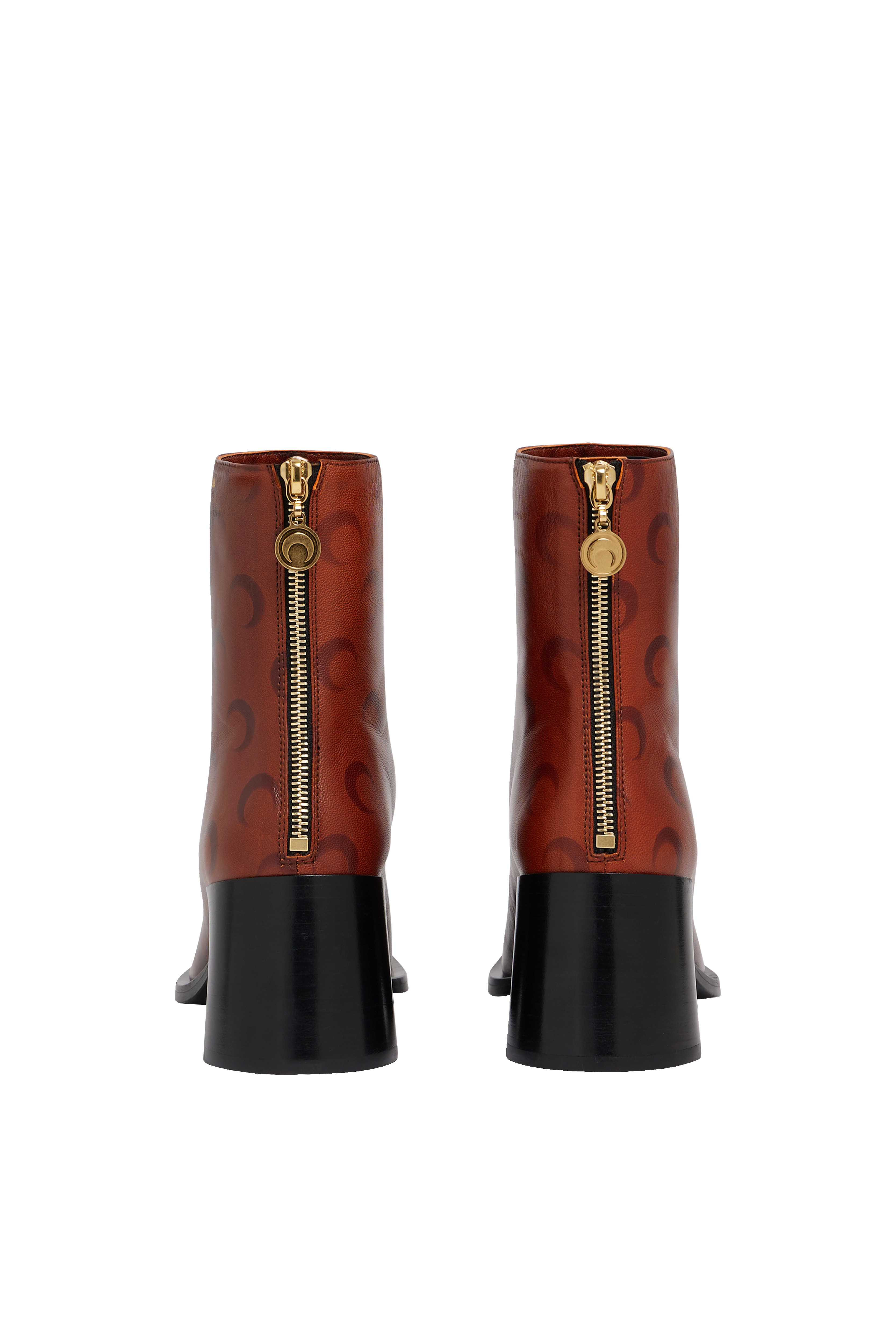 Airbrushed Crafted Leather Ankle Boots - 3