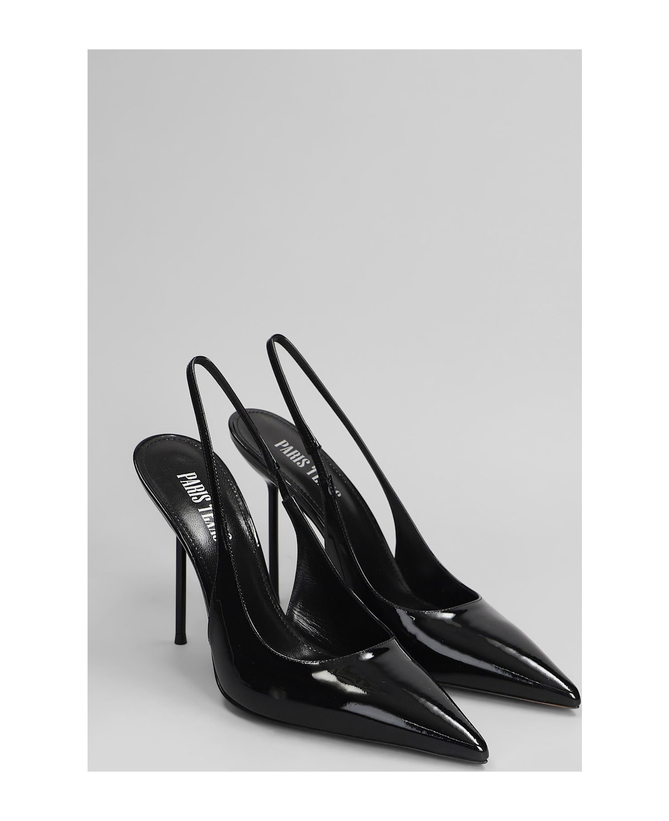 Lidia Slingback Pumps In Black Patent Leather - 2