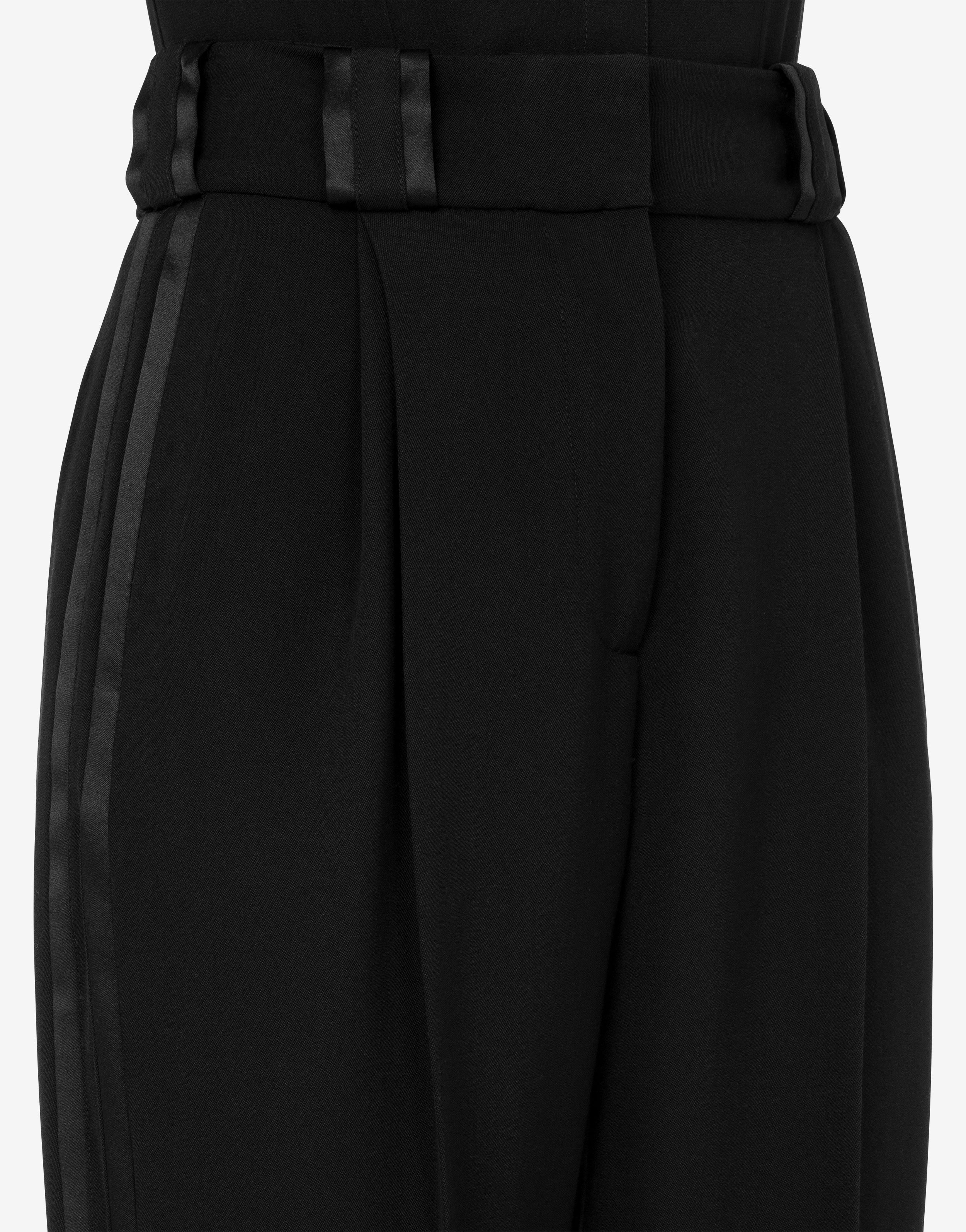 TUXEDO INSPIRED WOOL TROUSERS - 4