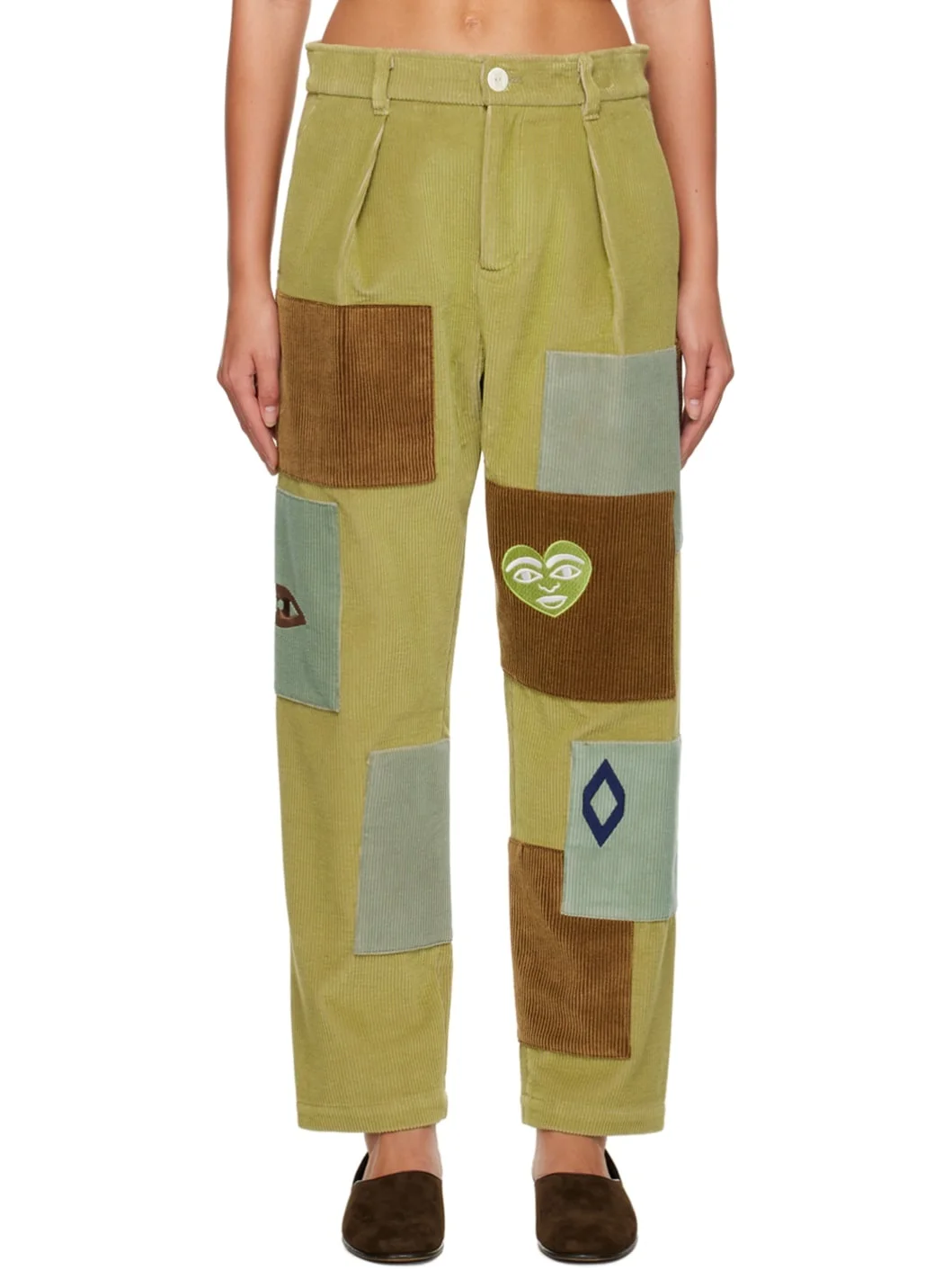 Green Patch Trousers - 1