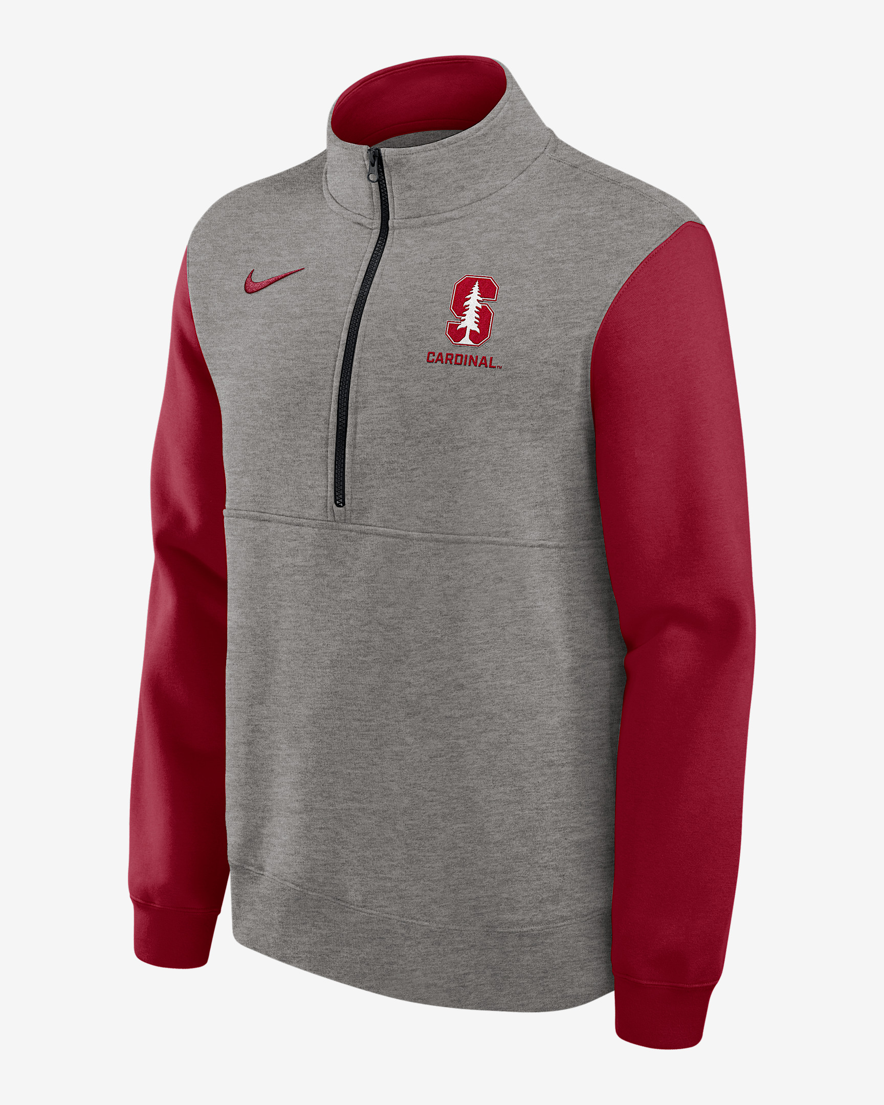 Stanford Club Men's Nike College 1/2-Zip Crew - 1