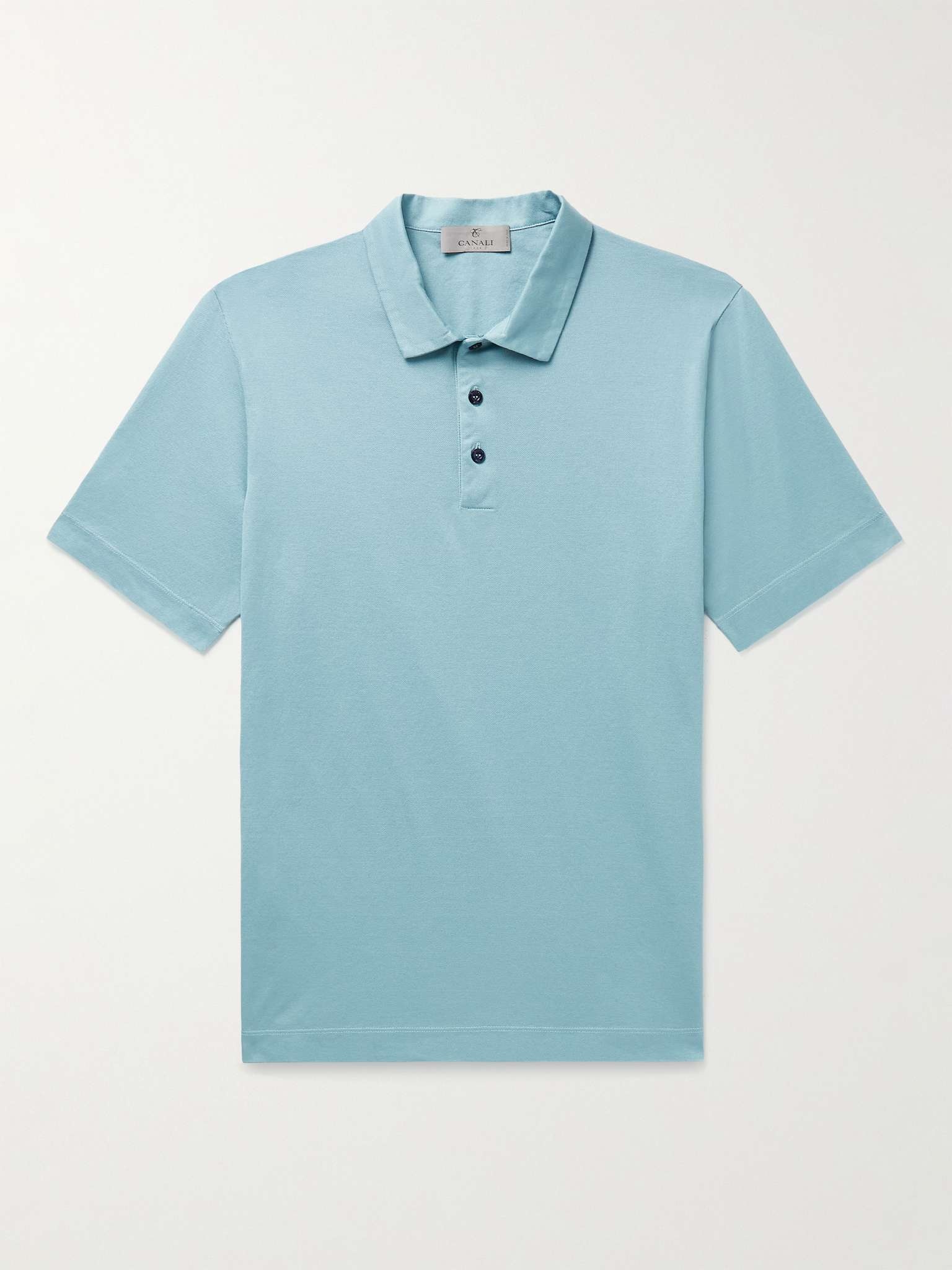 Slim-Fit Cotton-Piqué Polo Shirt - 1