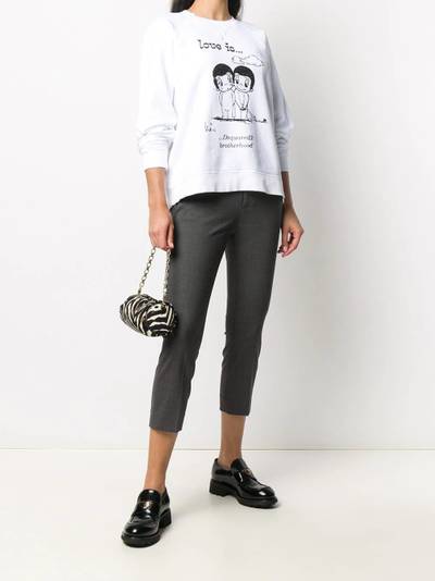 DSQUARED2 logo print sweatshirt outlook