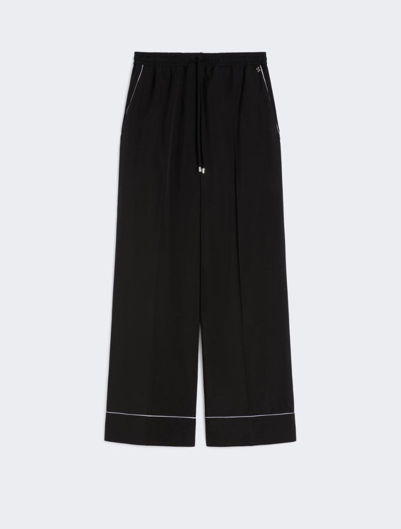 Satin joggers - black 1