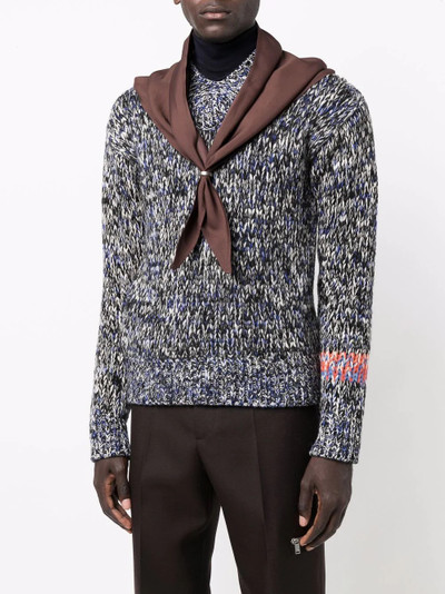 Jil Sander tie front hooded scarf outlook