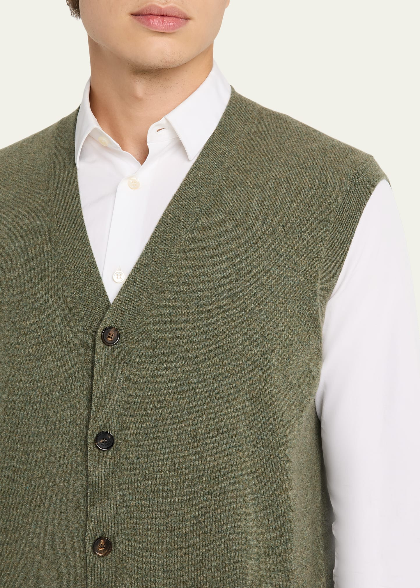 Men's Baby Cashmere Knit Classic-Fit Vest - 5