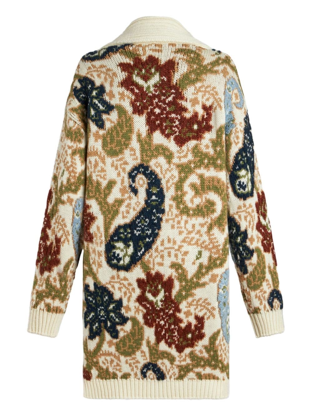paisley jacquard-knit cardigan - 7