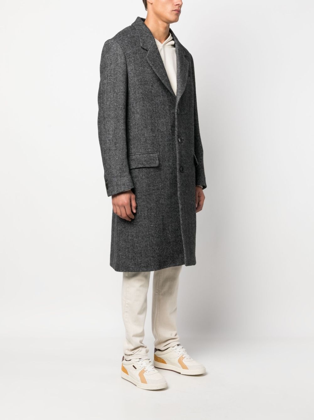Johel recycled wool-blend coat - 3
