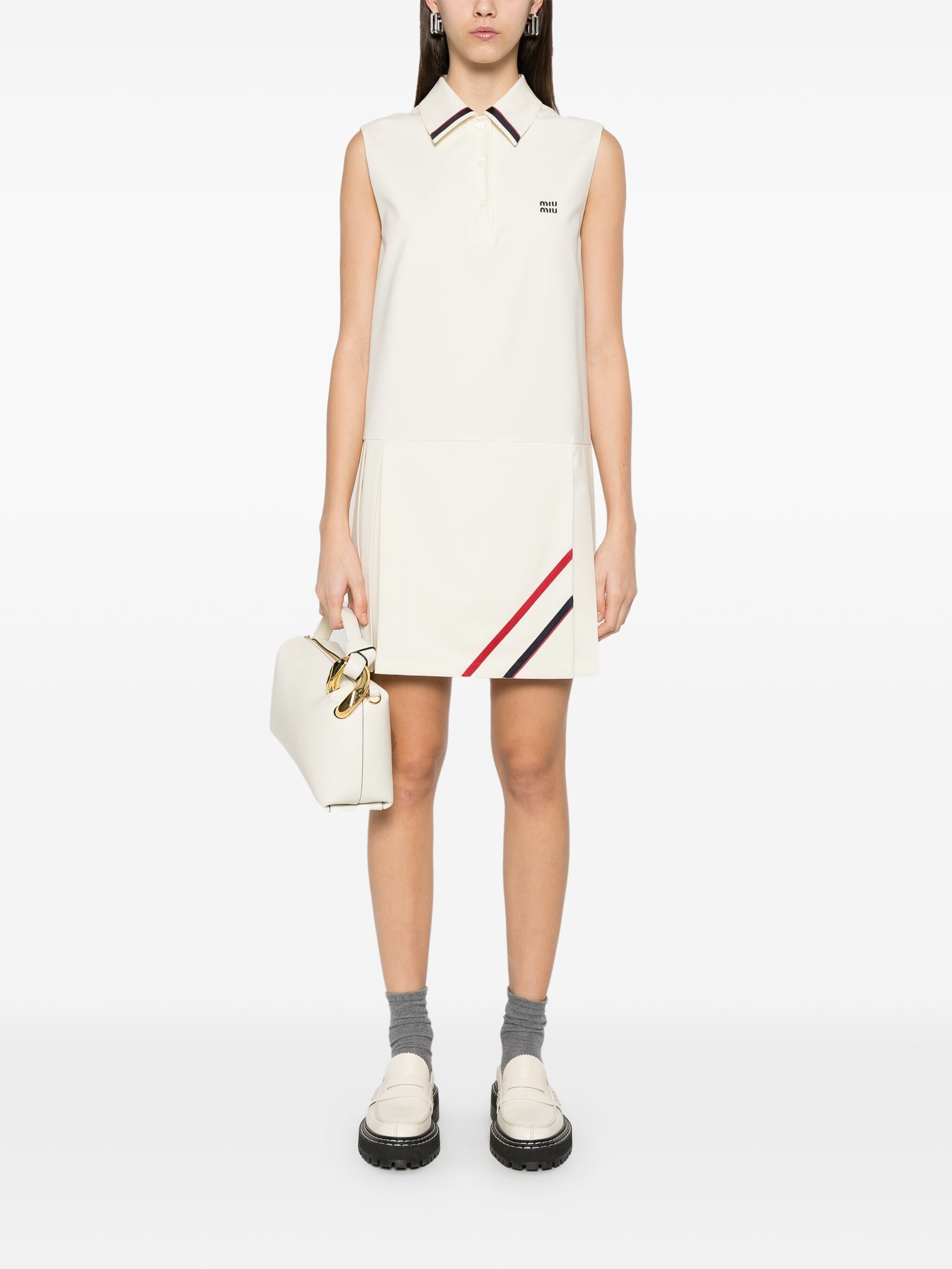 Pleated Shirt Dress - 5