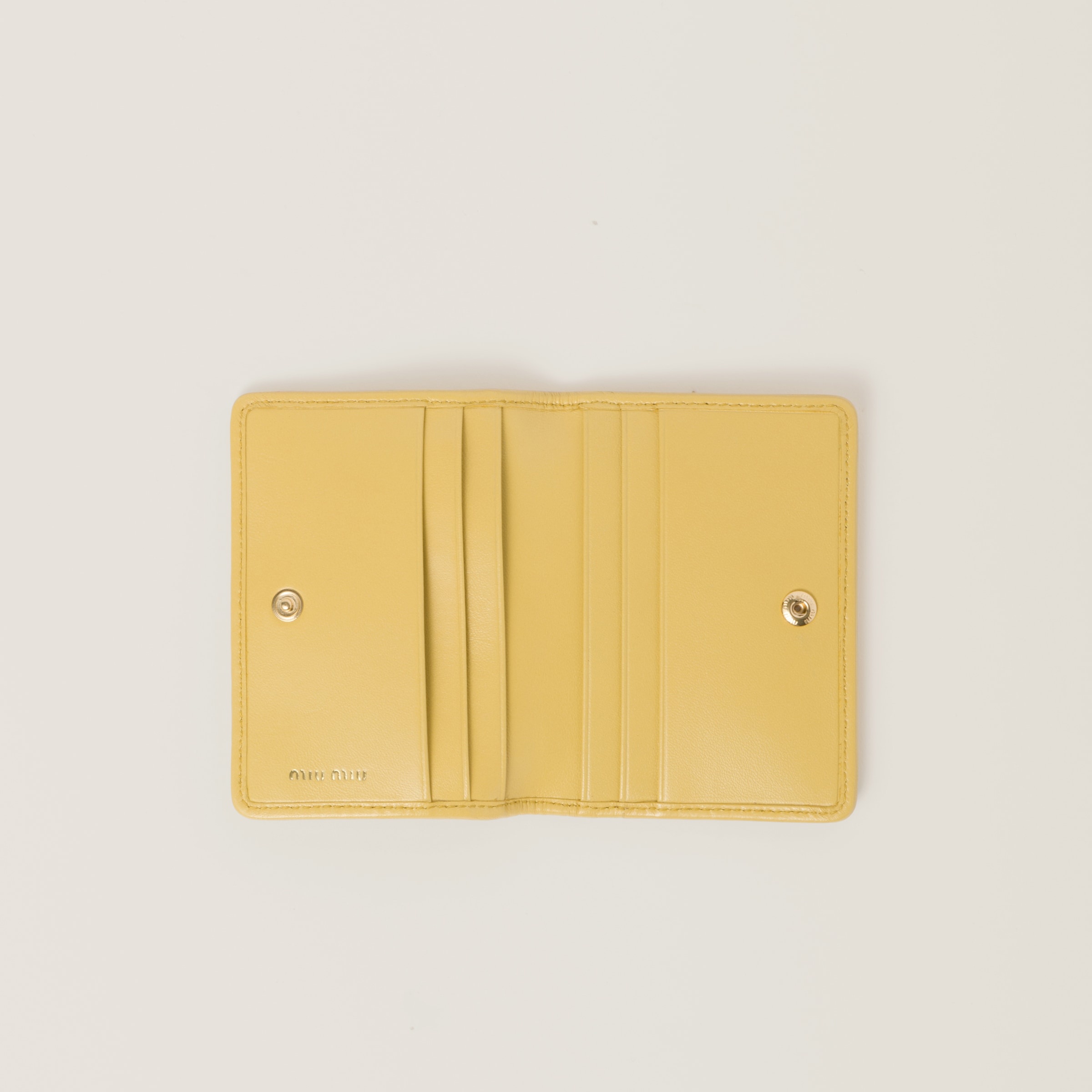 Matelassé nappa leather card holder - 2